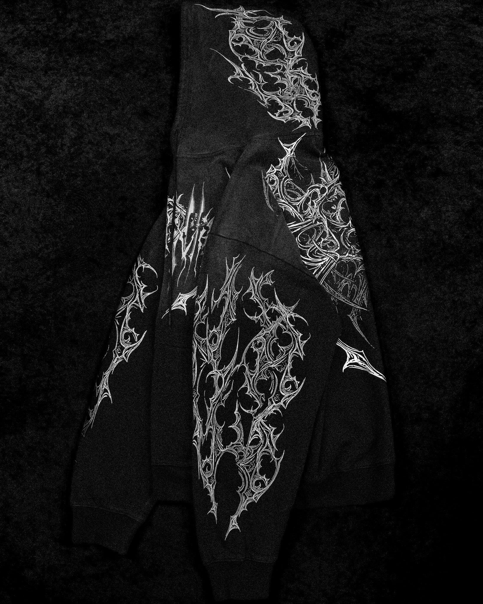 Deathwing Oversized Zip-up Hoodie [SMOKE]