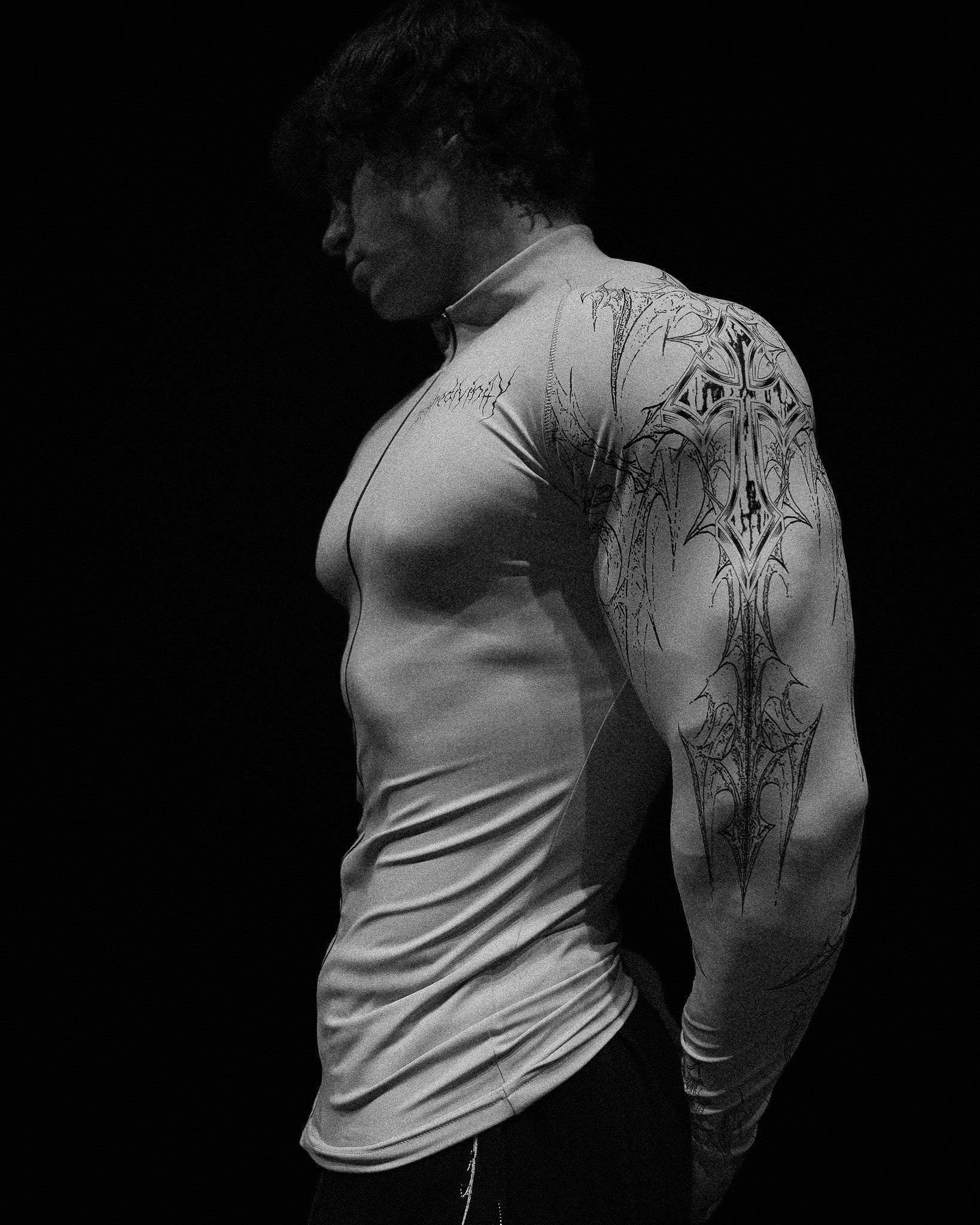 Void Tech™ Vampire Hunter Zip-up Compression [SILVER]