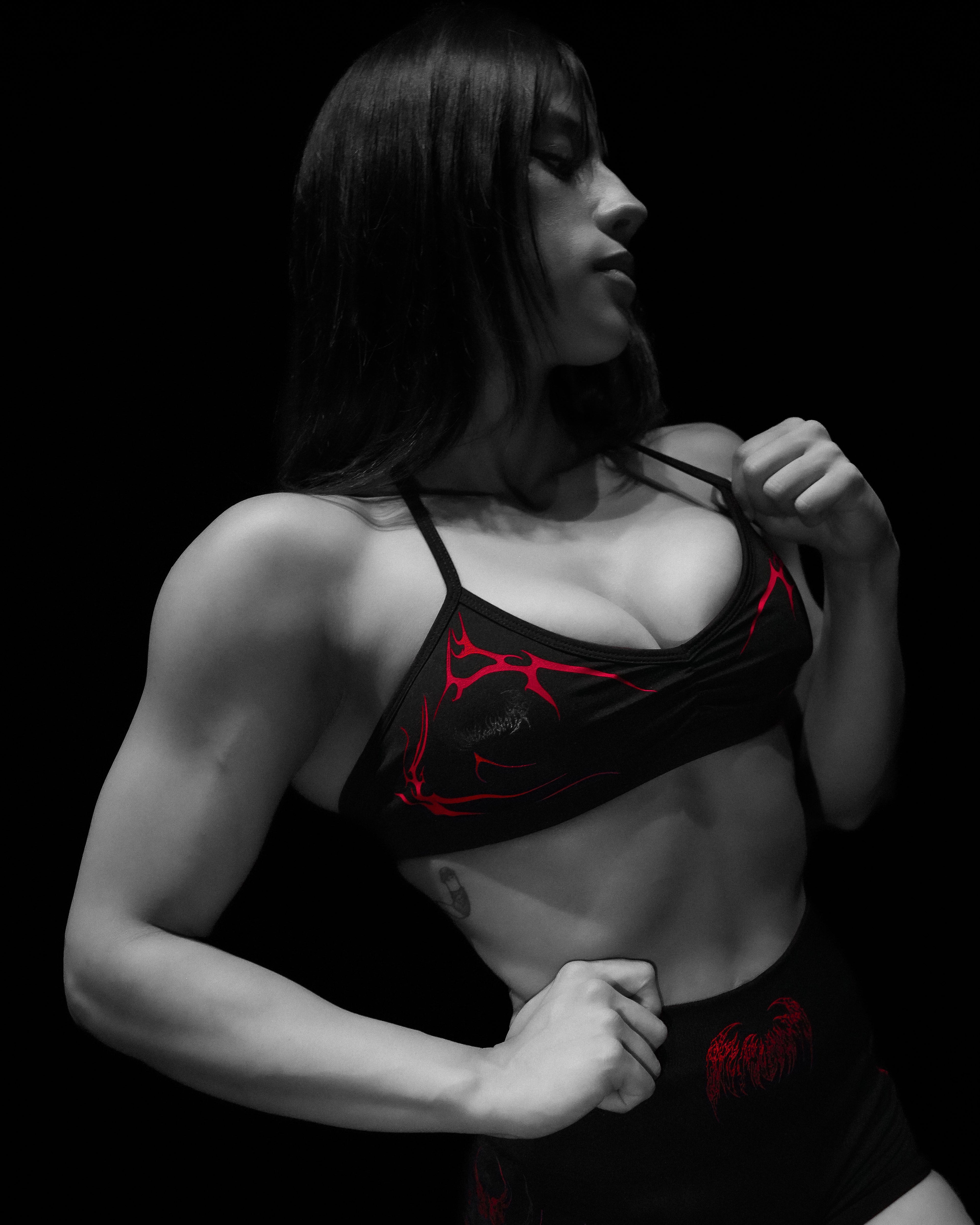 Women's Void Tech™ Cursemark Halter Sports Bra [NIGHTMARE]