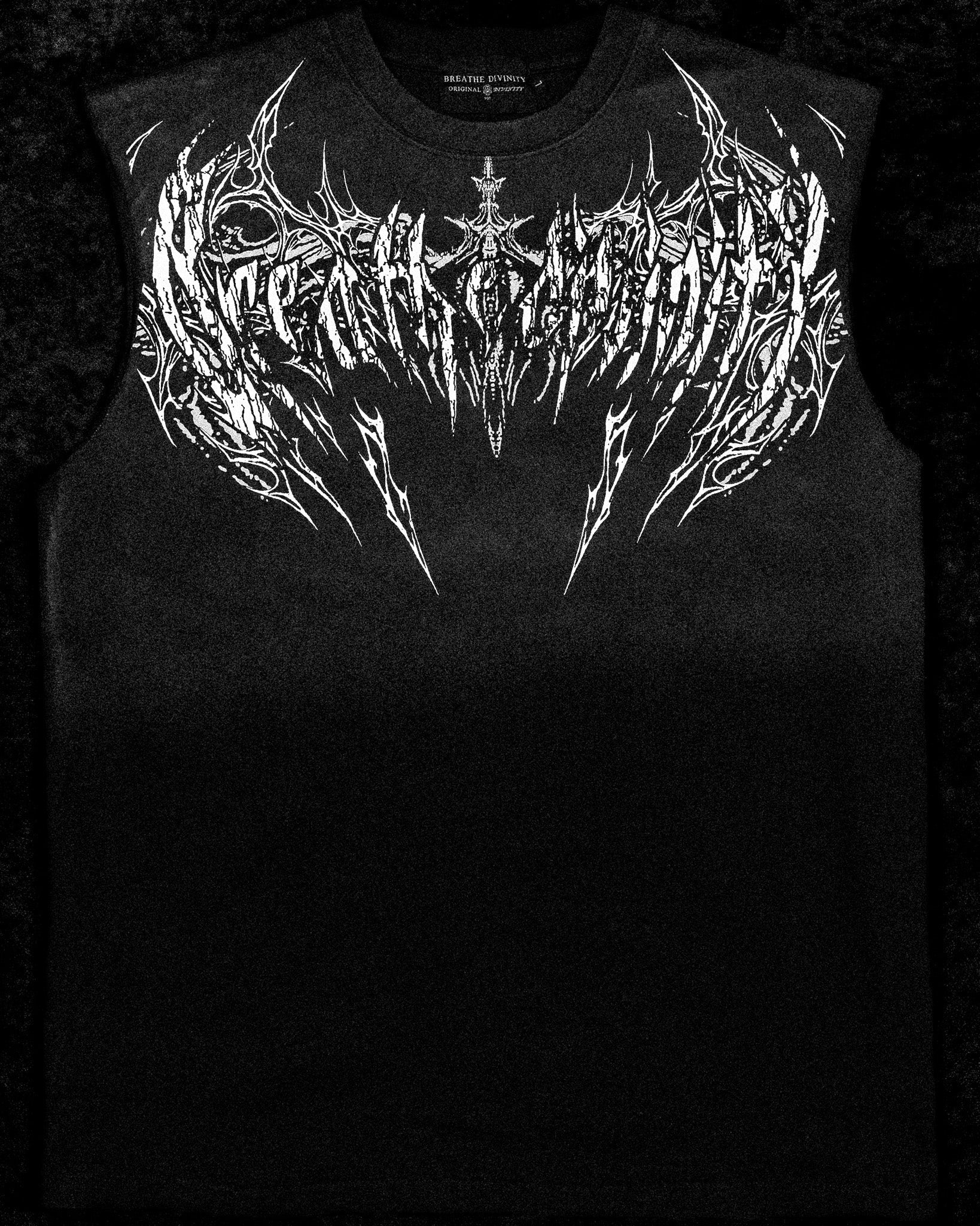 Death Eater Oversized Cutoff tee [SMOKE]