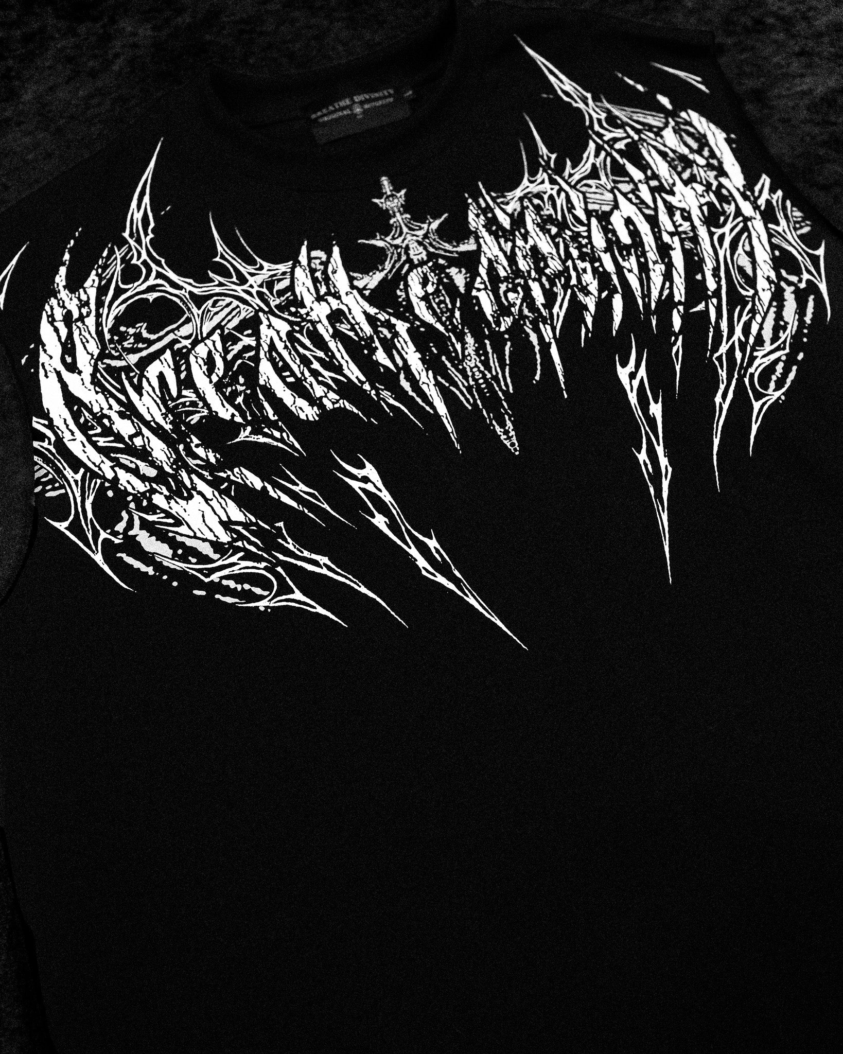 Death Eater Oversized Cutoff tee [VOID BLACK]