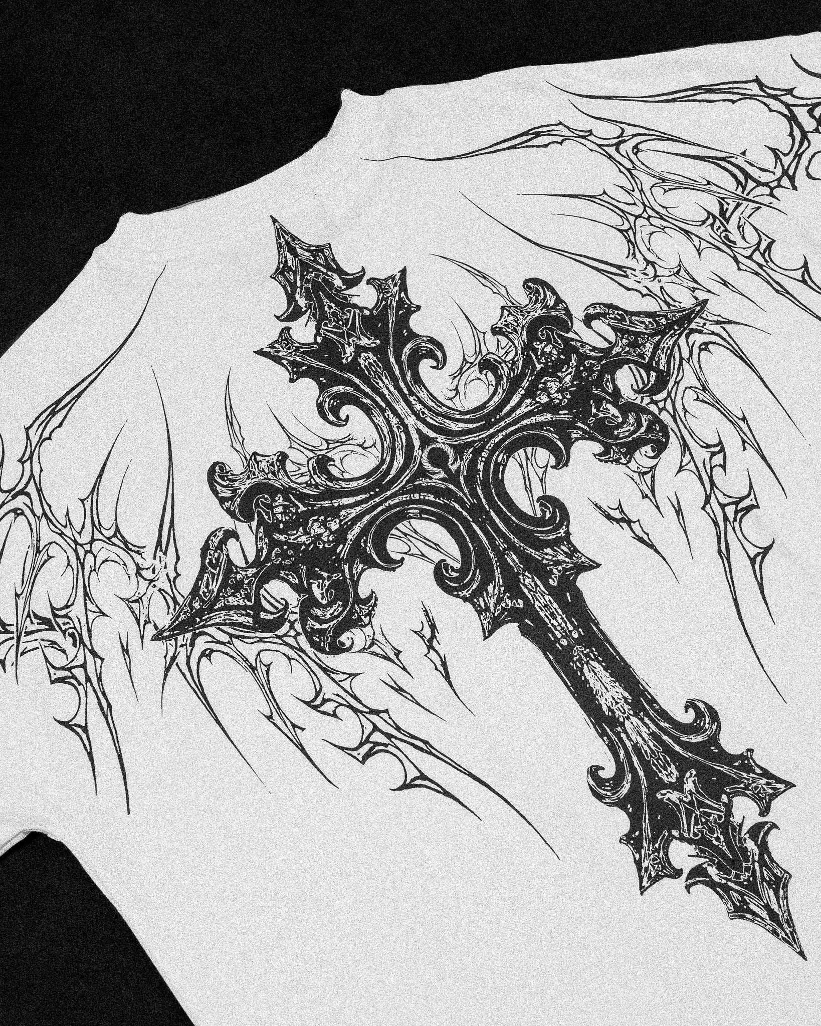 Dark Cathedral Oversized T-shirt [DIVINE WHITE]