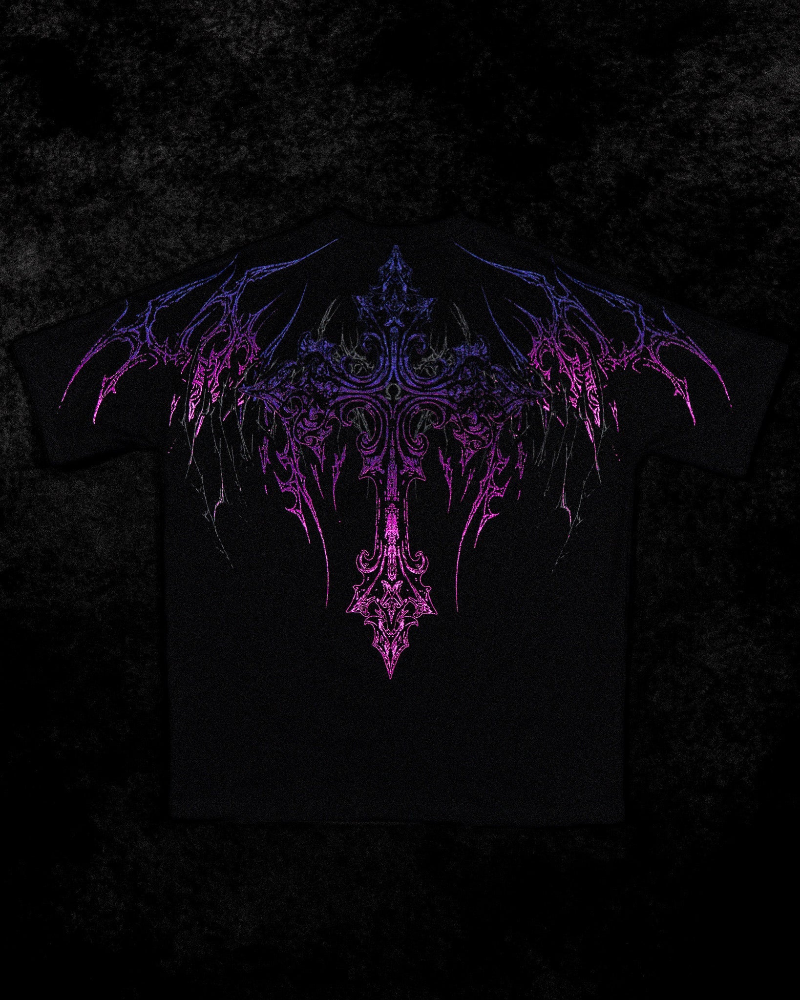 Dark Cathedral Oversized T-shirt [HOLLOW PURPLE]