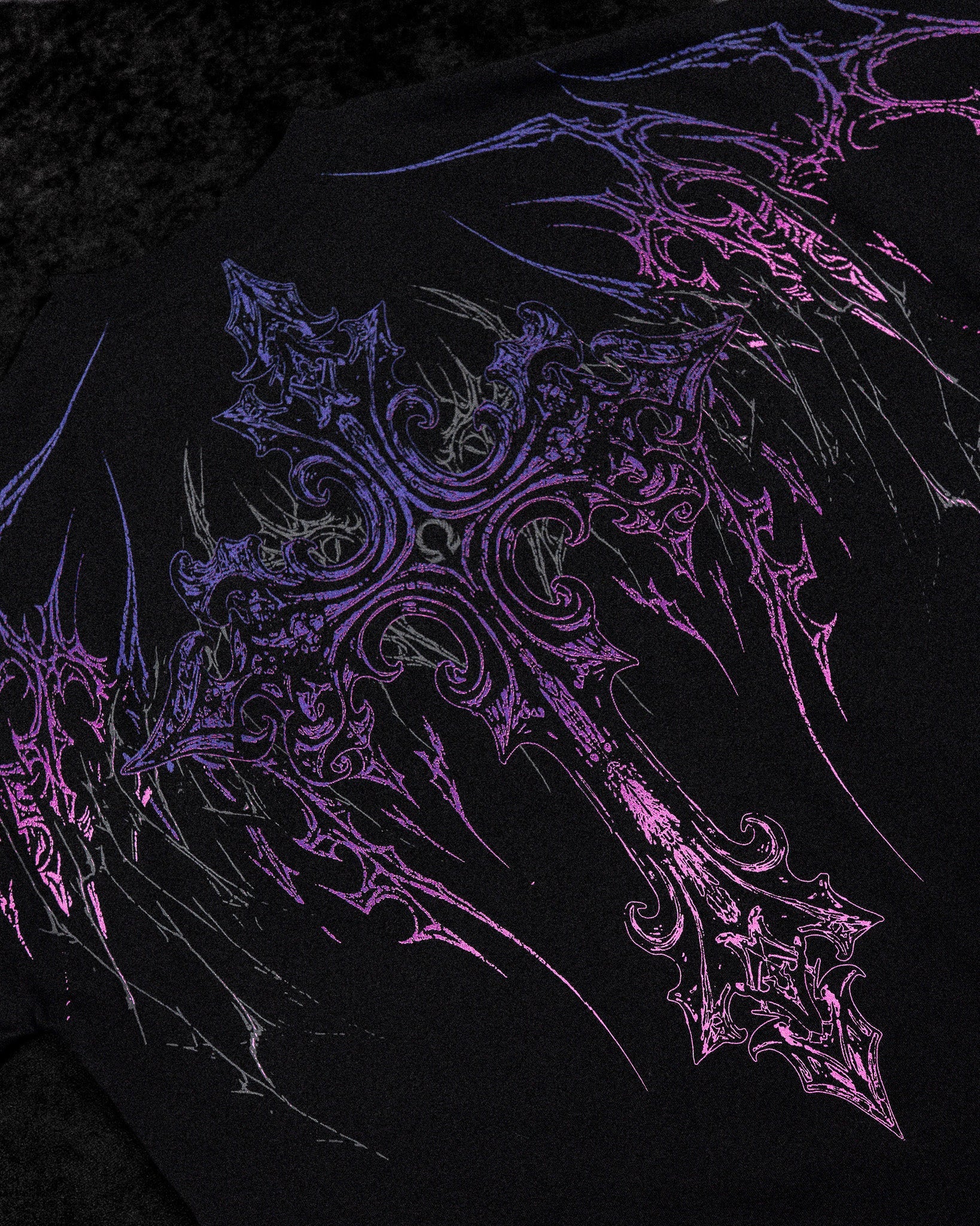 Dark Cathedral Oversized T-shirt [HOLLOW PURPLE]