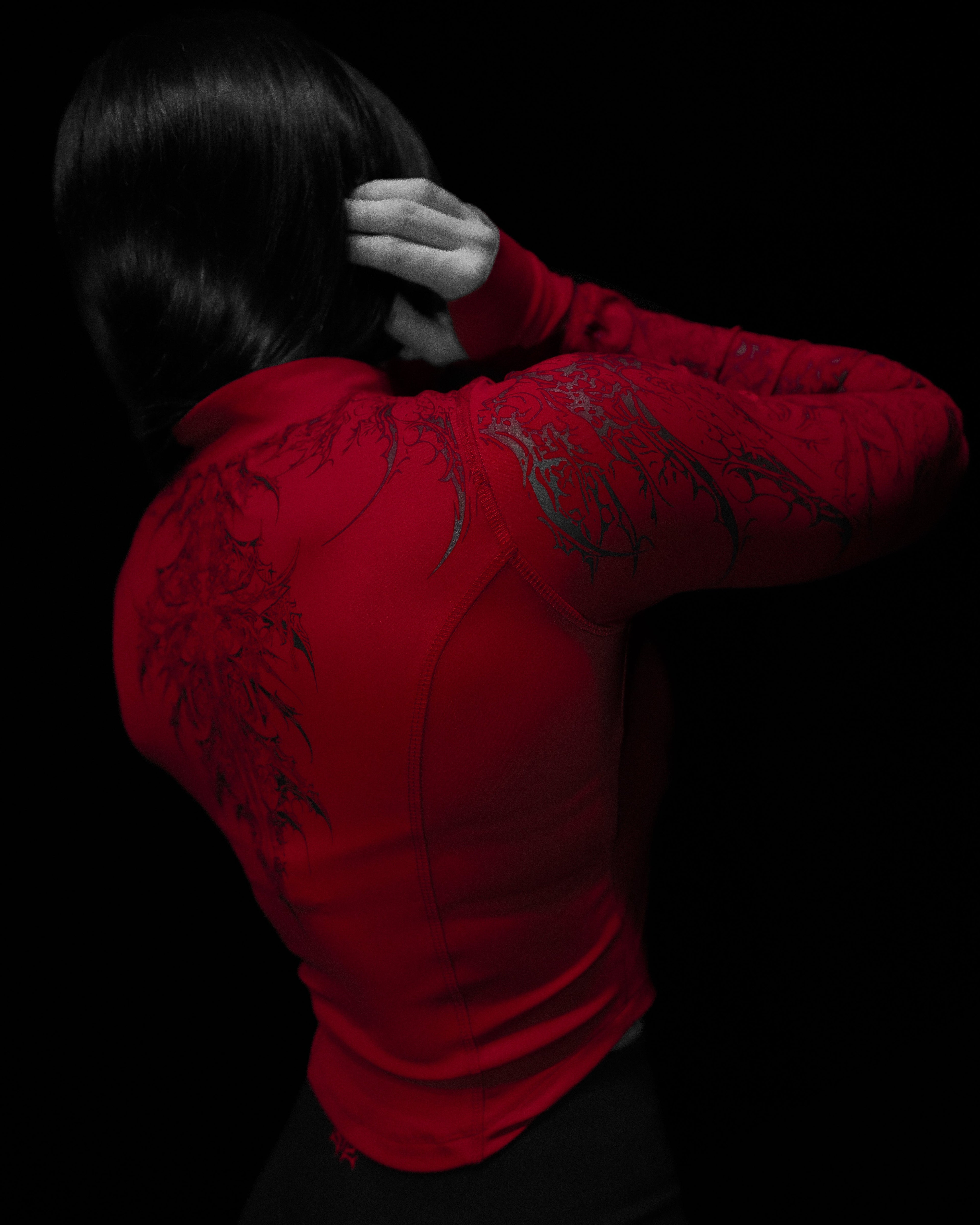 Women's Void Tech™ Cathedral Zip-up Compression Jacket [CRIMSON RED]