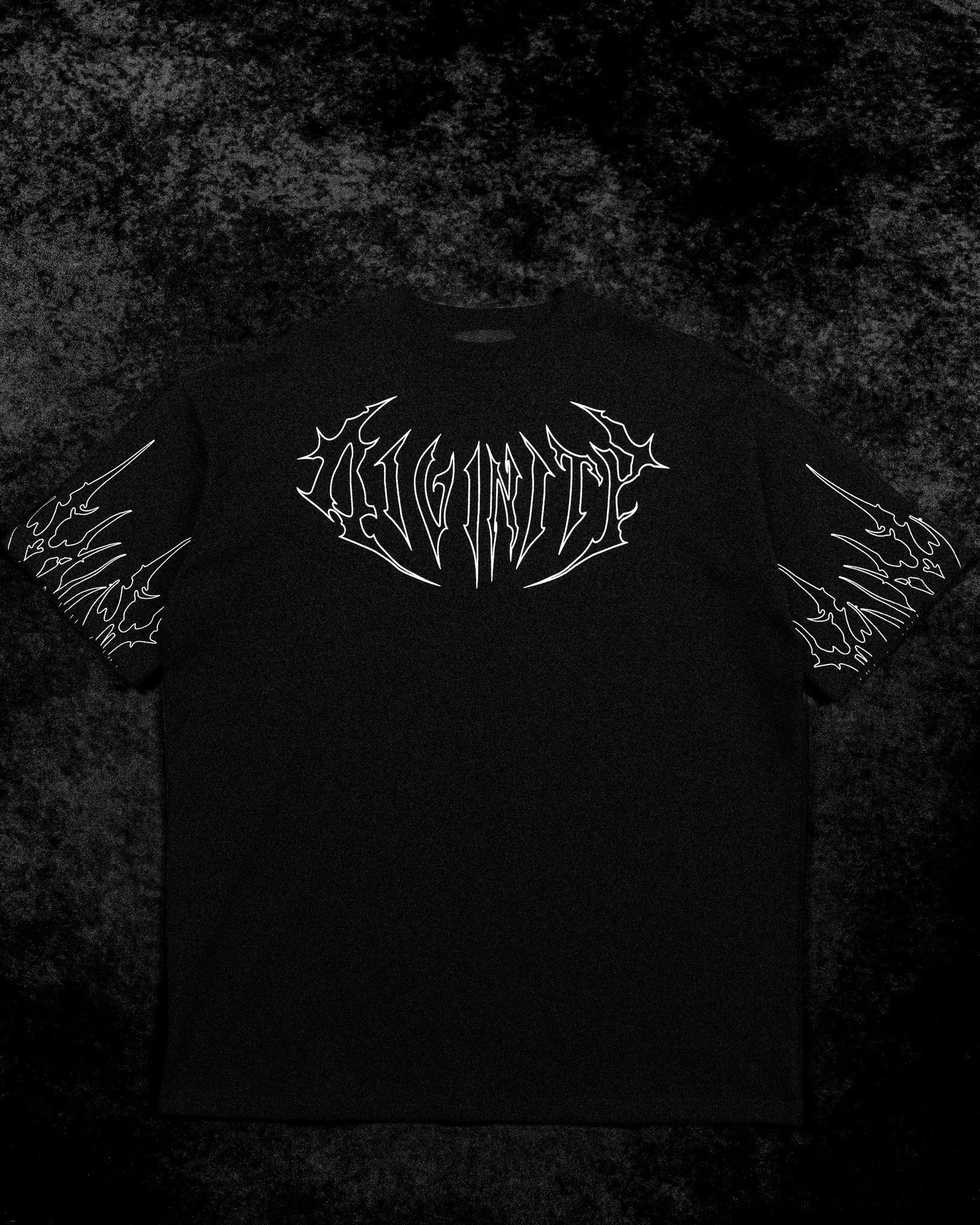 Bone Splitter Oversized T-shirt [VOID BLACK]