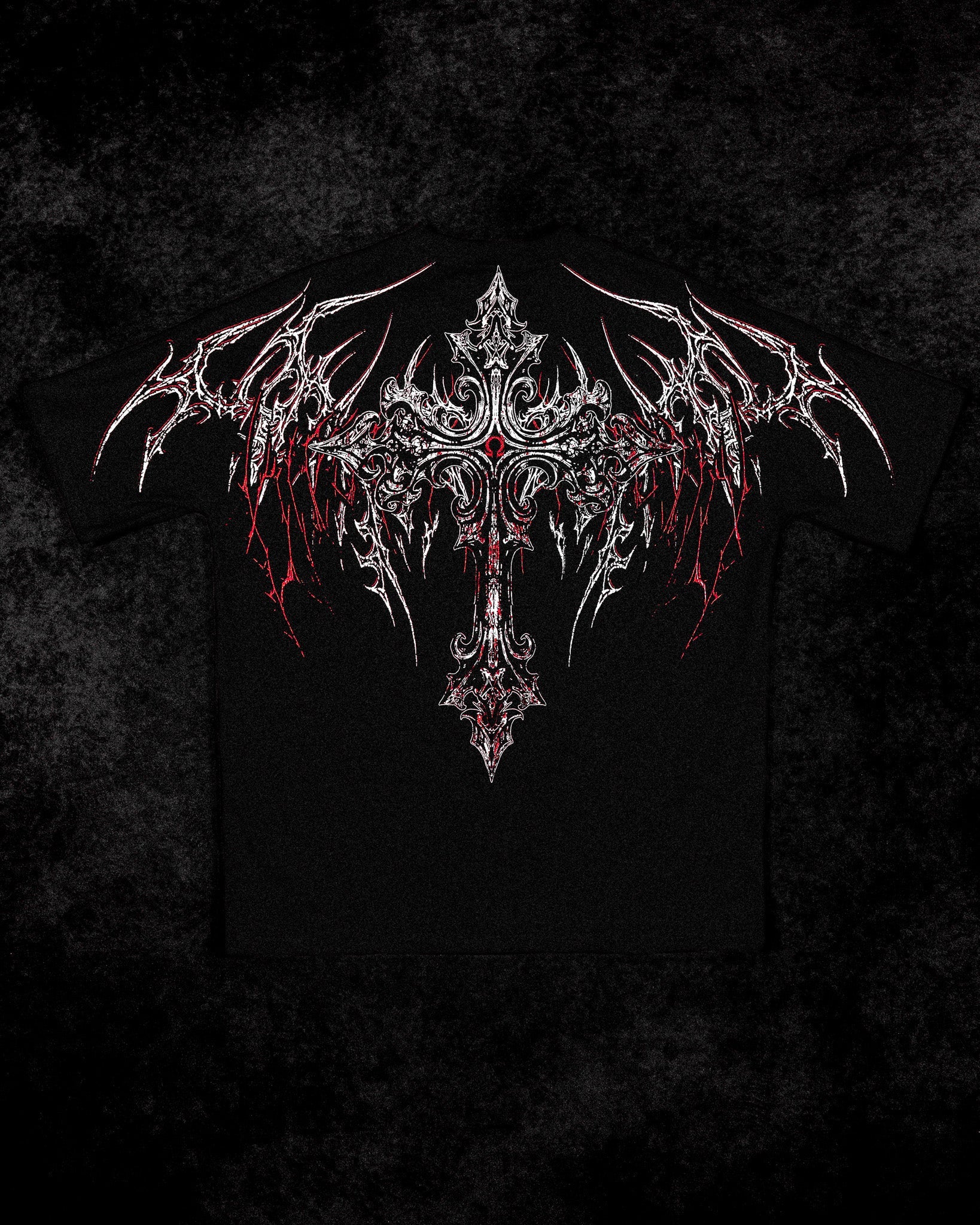 Dark Cathedral Oversized T-shirt [HEAVENLY RED]