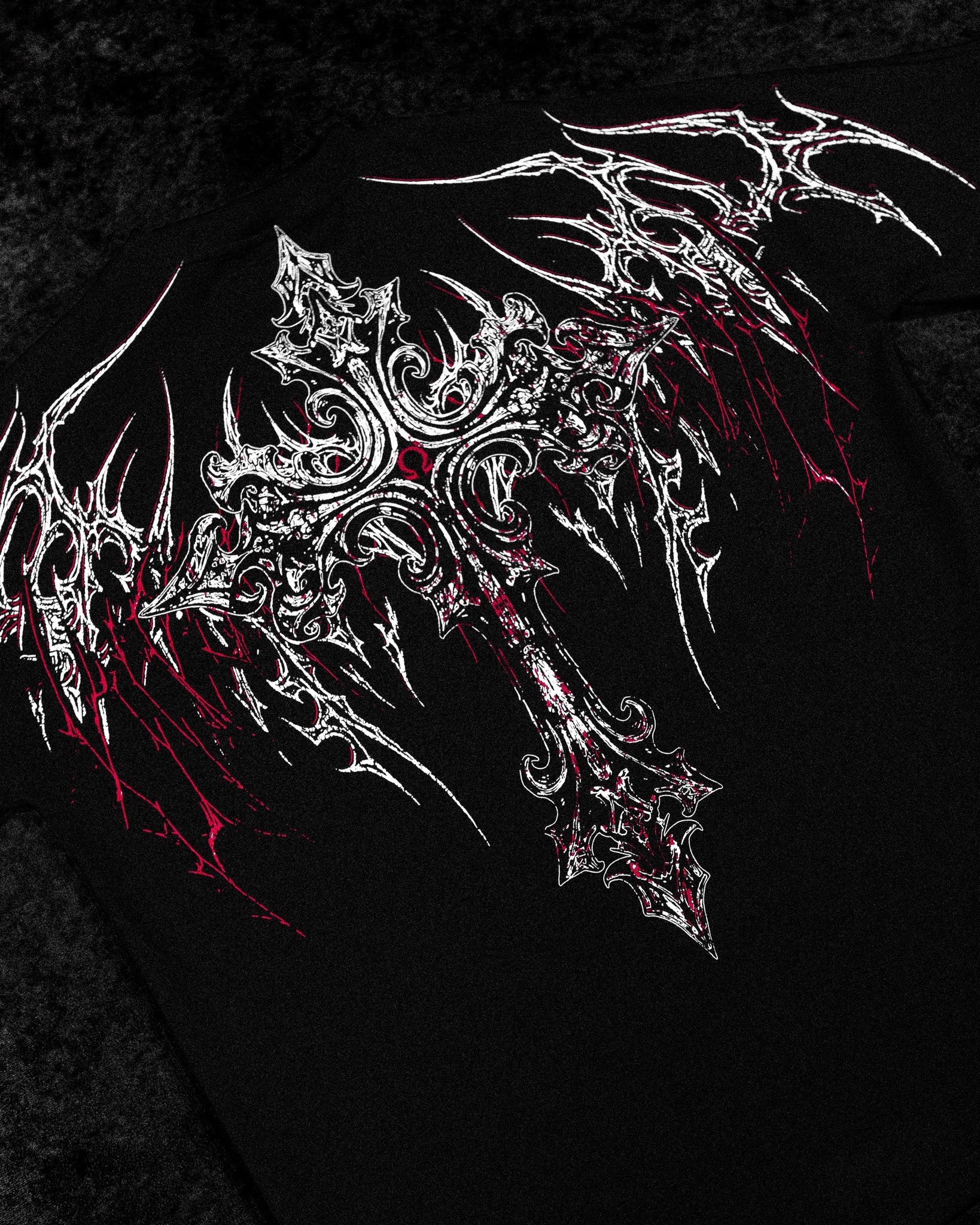 Dark Cathedral Oversized T-shirt [HEAVENLY RED]