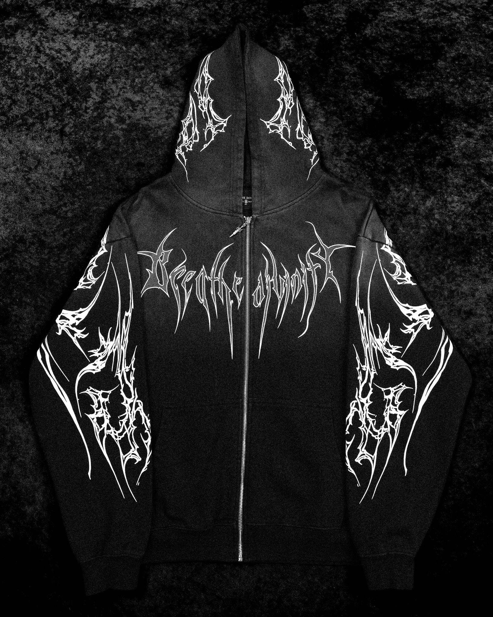 Kingslayer Oversized Zip-up hoodie [SMOKE]