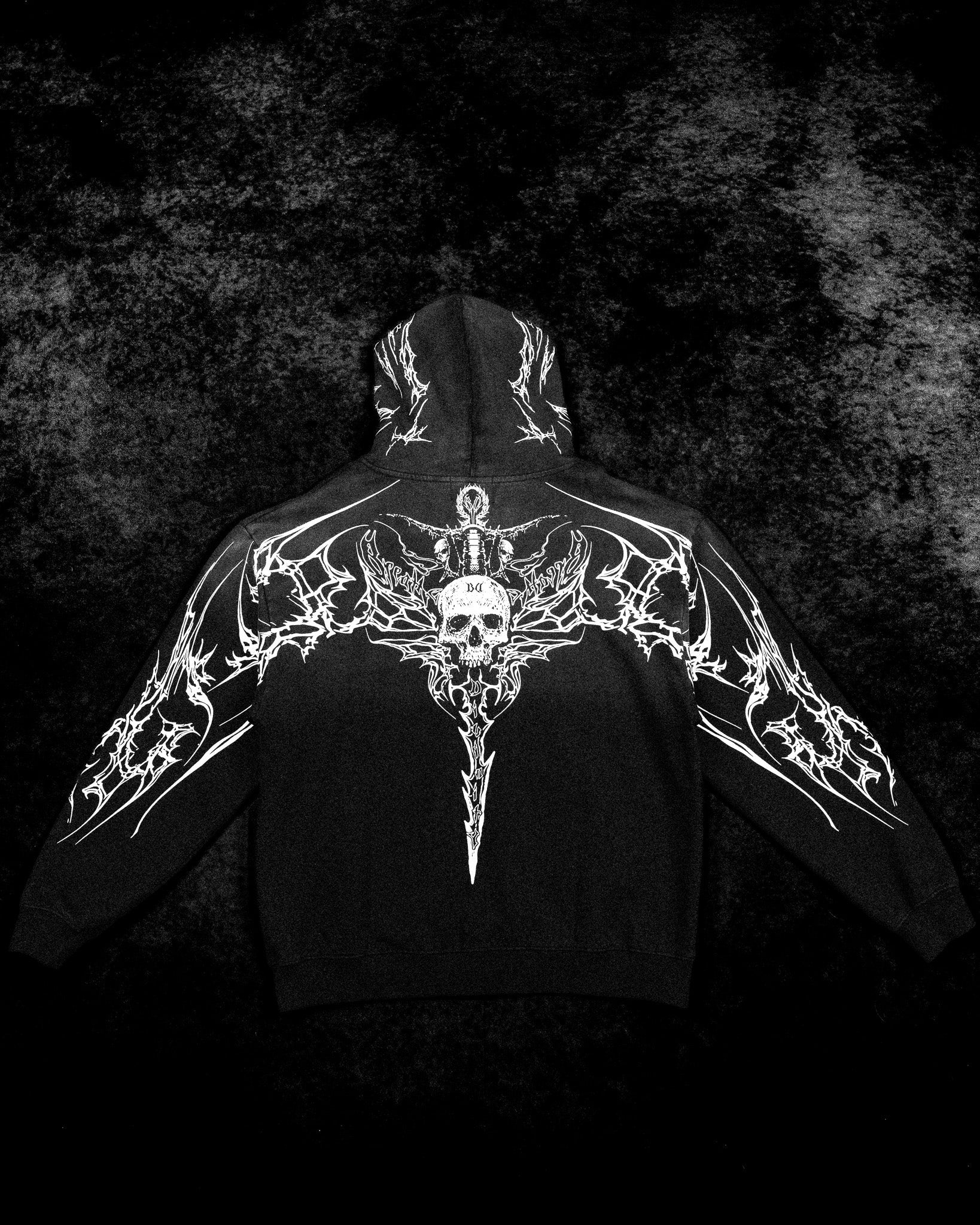 Kingslayer Oversized Zip-up hoodie [SMOKE]