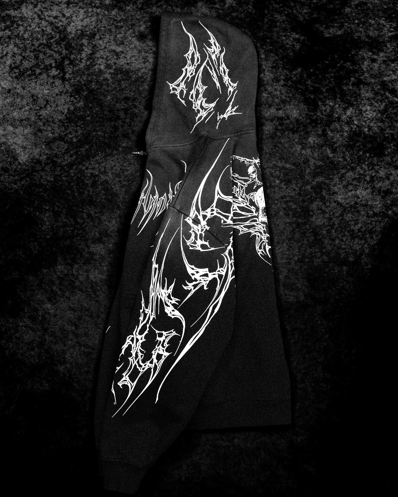 Kingslayer Oversized Zip-up hoodie [SMOKE]