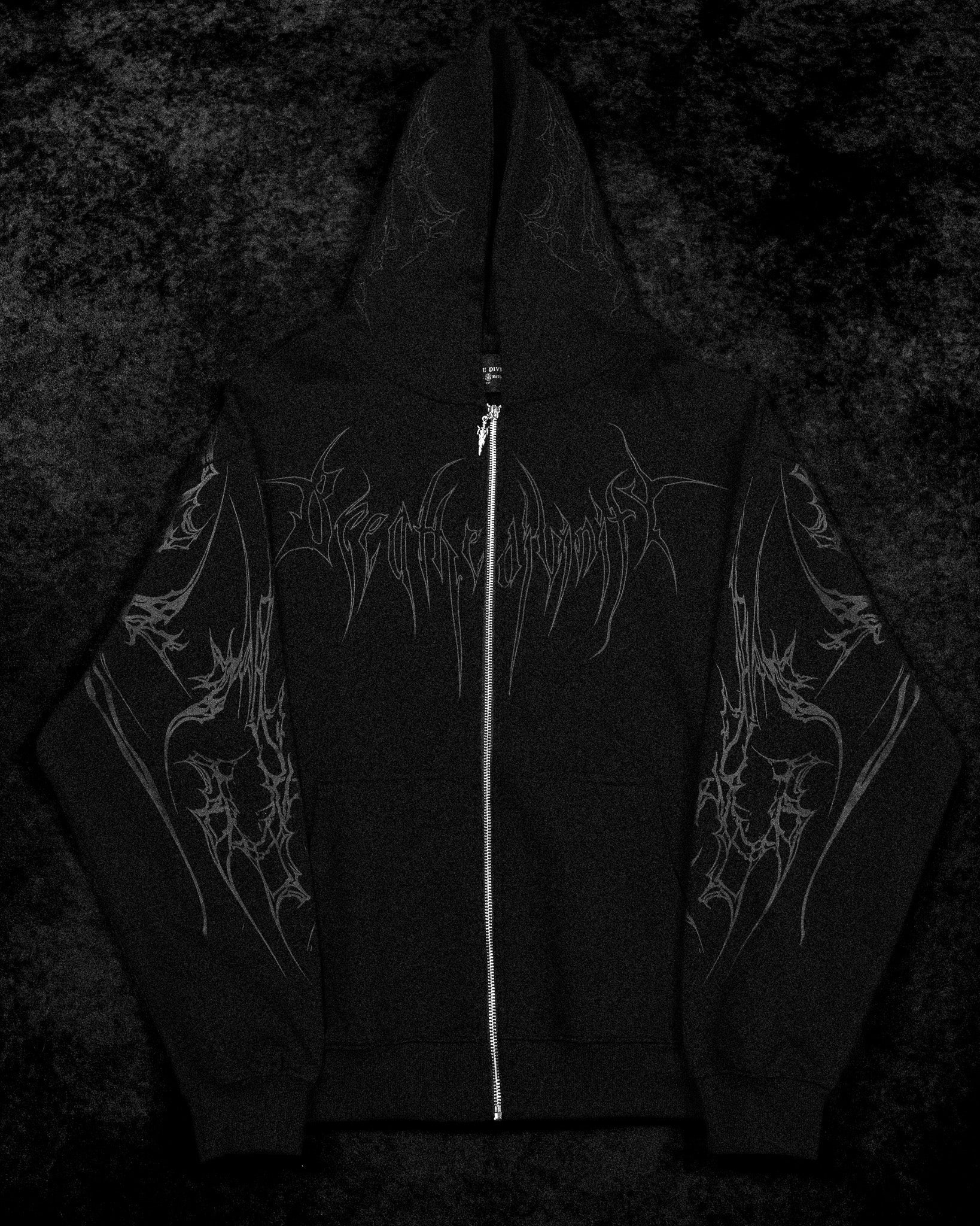 Kingslayer Oversized Zip-up hoodie [DARKNESS]