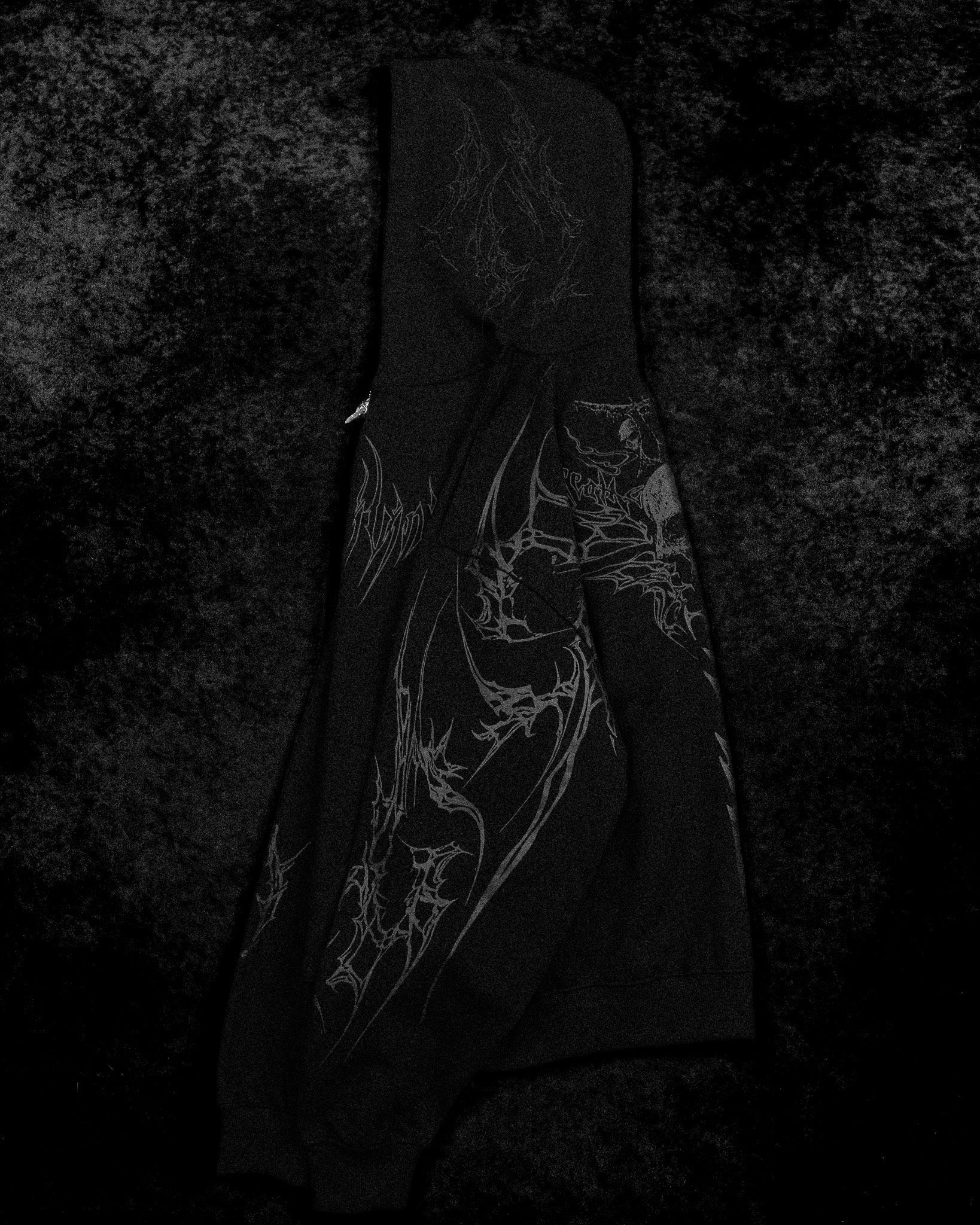 Kingslayer Oversized Zip-up hoodie [DARKNESS]