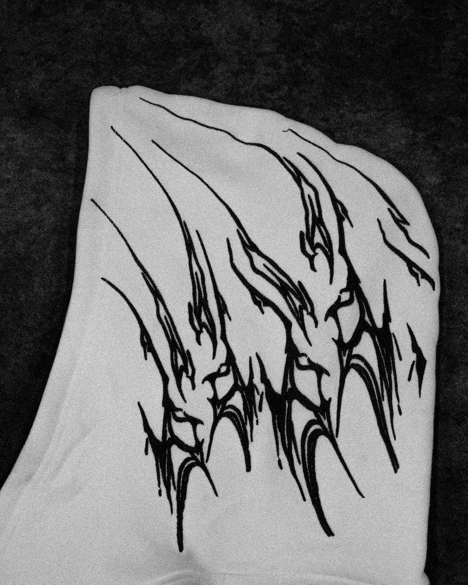 Doomslayer Oversized pullover hoodie [DIVINE WHITE]