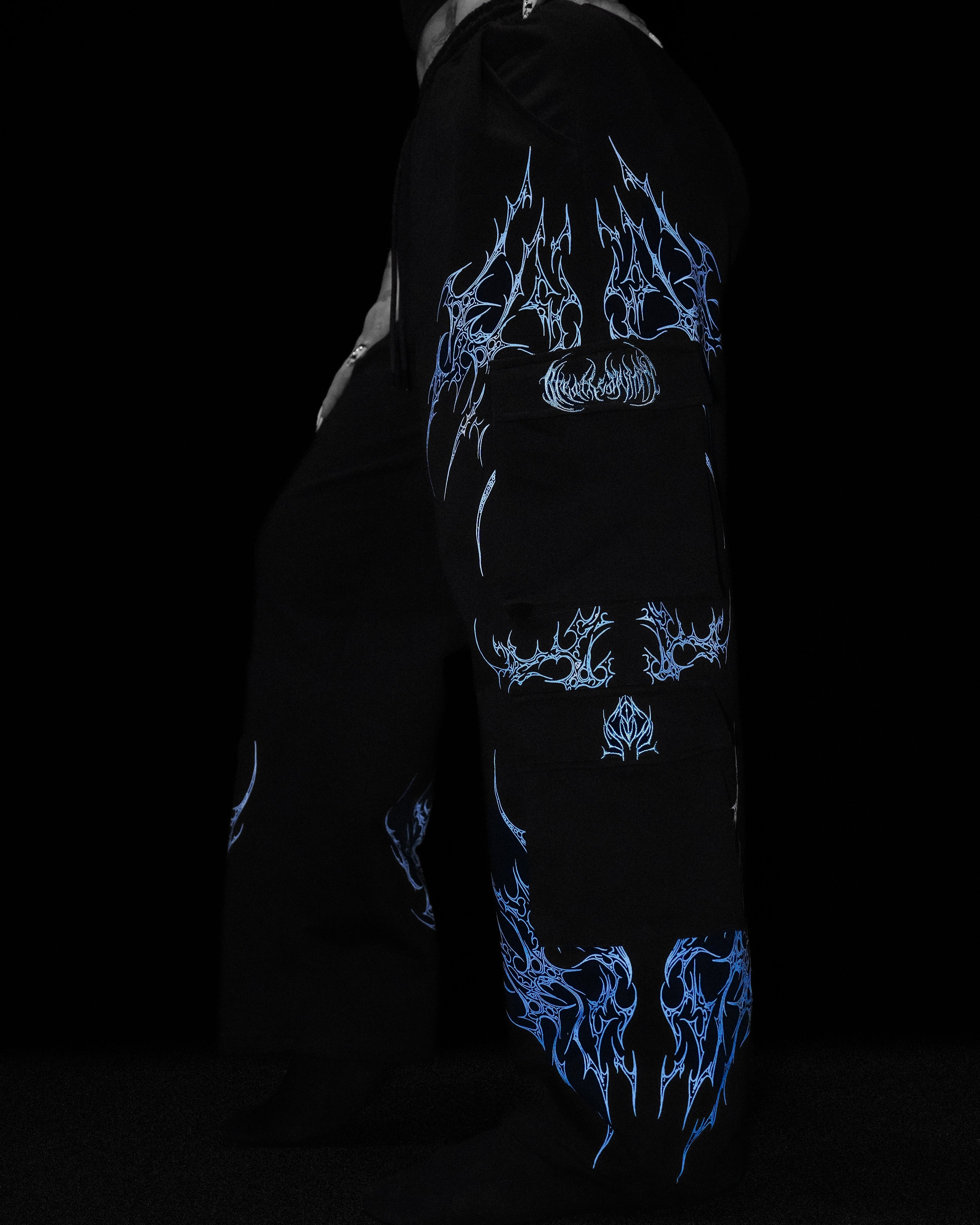 Women's Duskraven banana shaped Uncuffed Cargos [FROST]