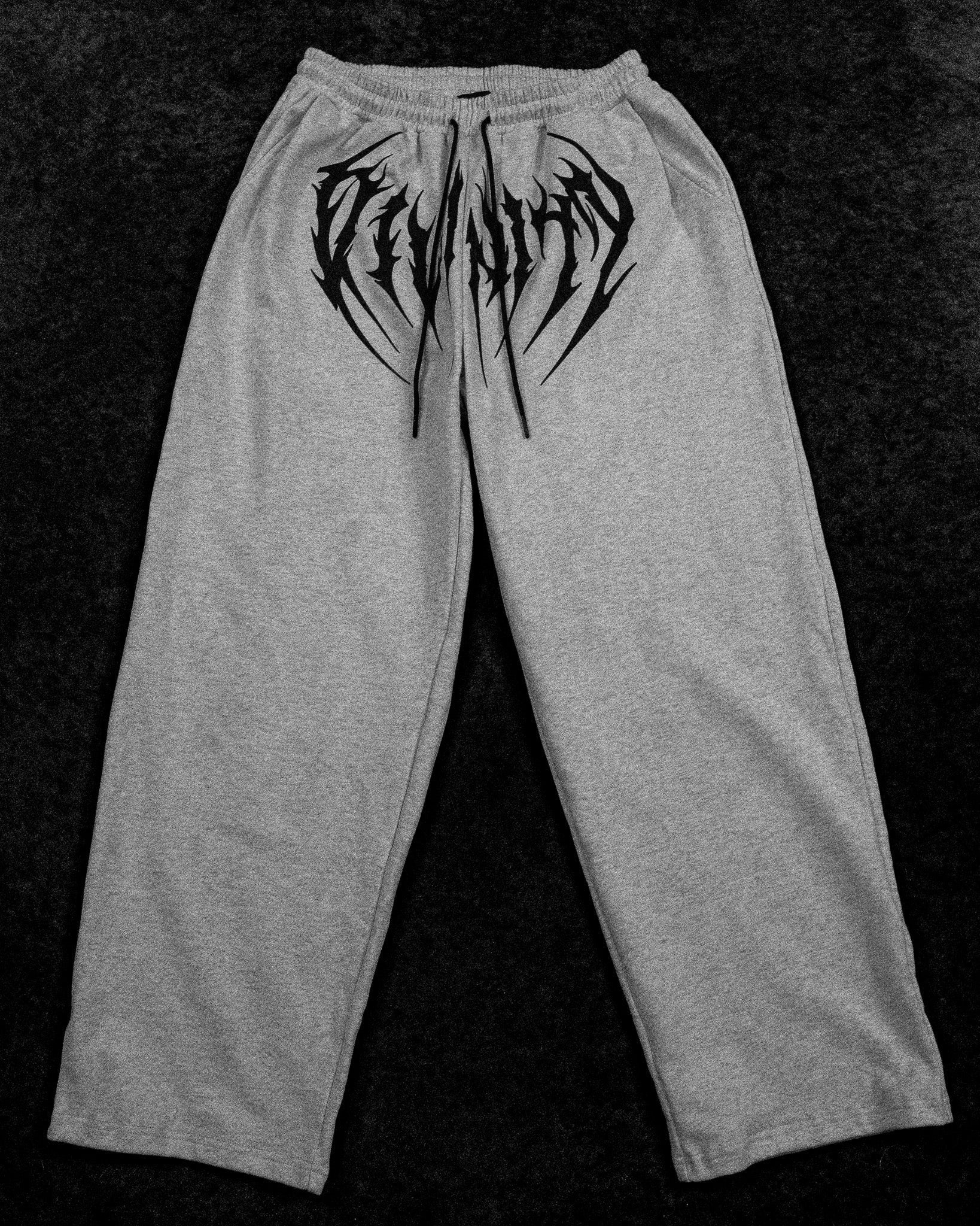 Nightstalker Banana Shape Uncuffed luxury sweatpants [HEATHER GREY]