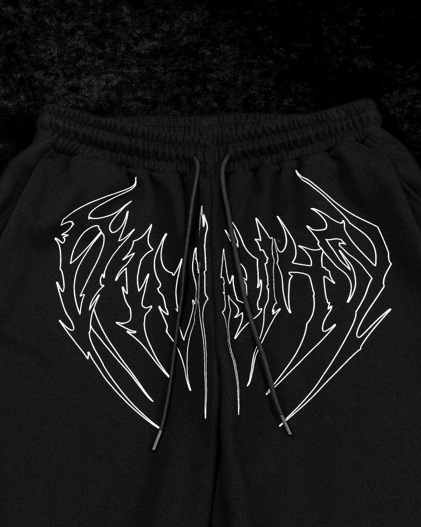 Nightstalker Banana Shape Uncuffed luxury sweatpants [VOID BLACK]