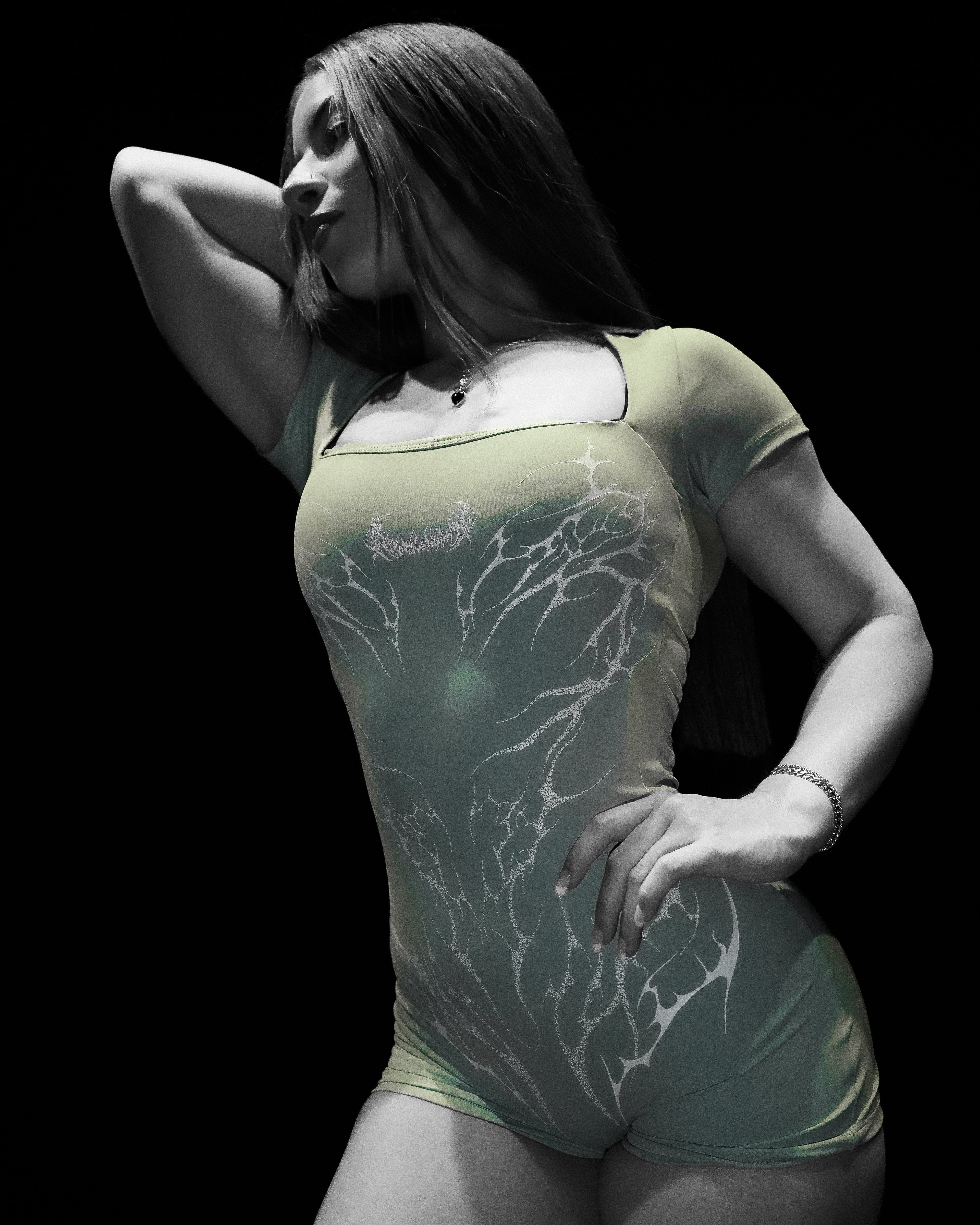 Women's Void Tech™ Cursemark Bodysuit [MATCHA]
