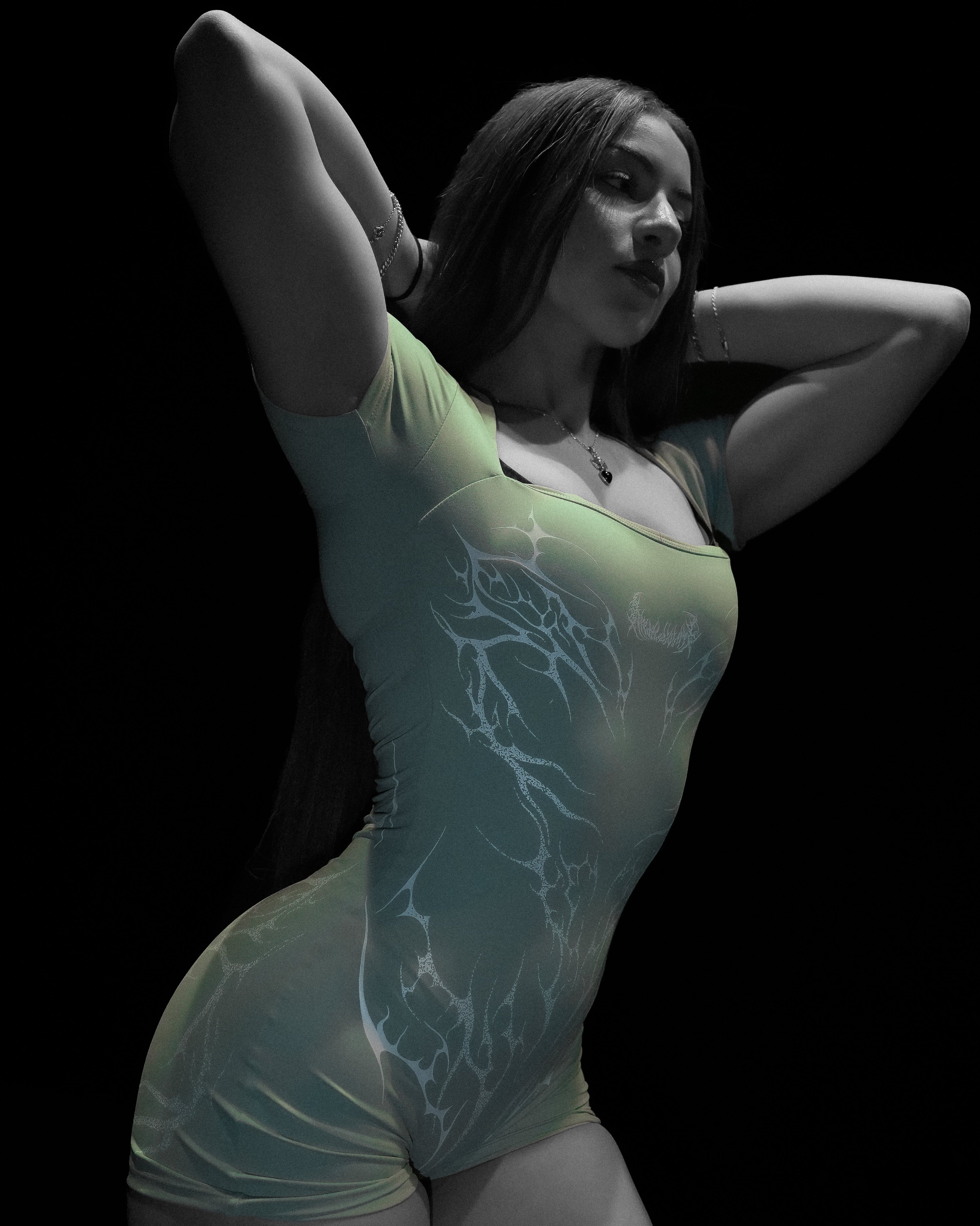 Women's Void Tech™ Cursemark Bodysuit [MATCHA]
