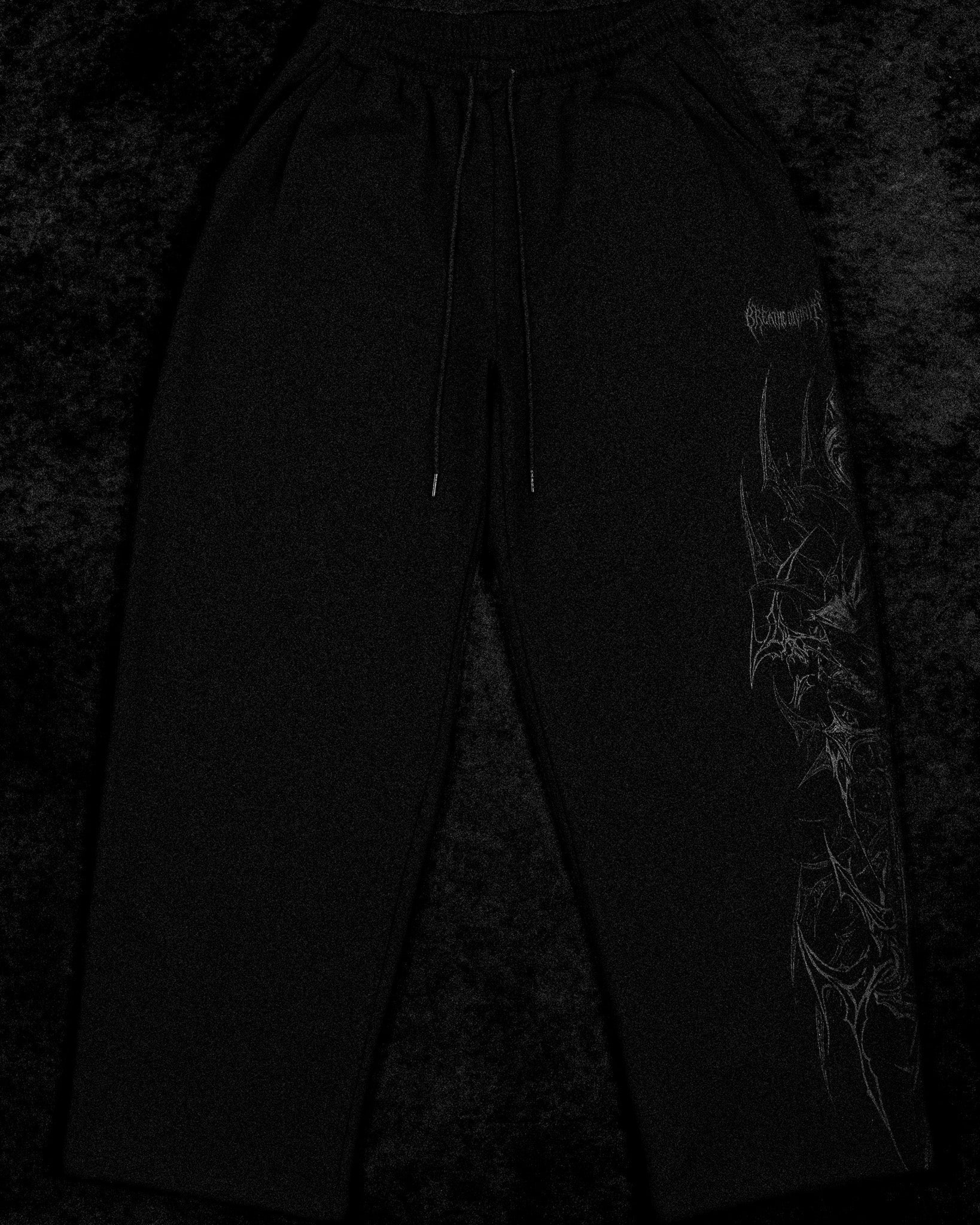 Banana Shape Deathkeeper Uncuffed sweatpants [DARKNESS]