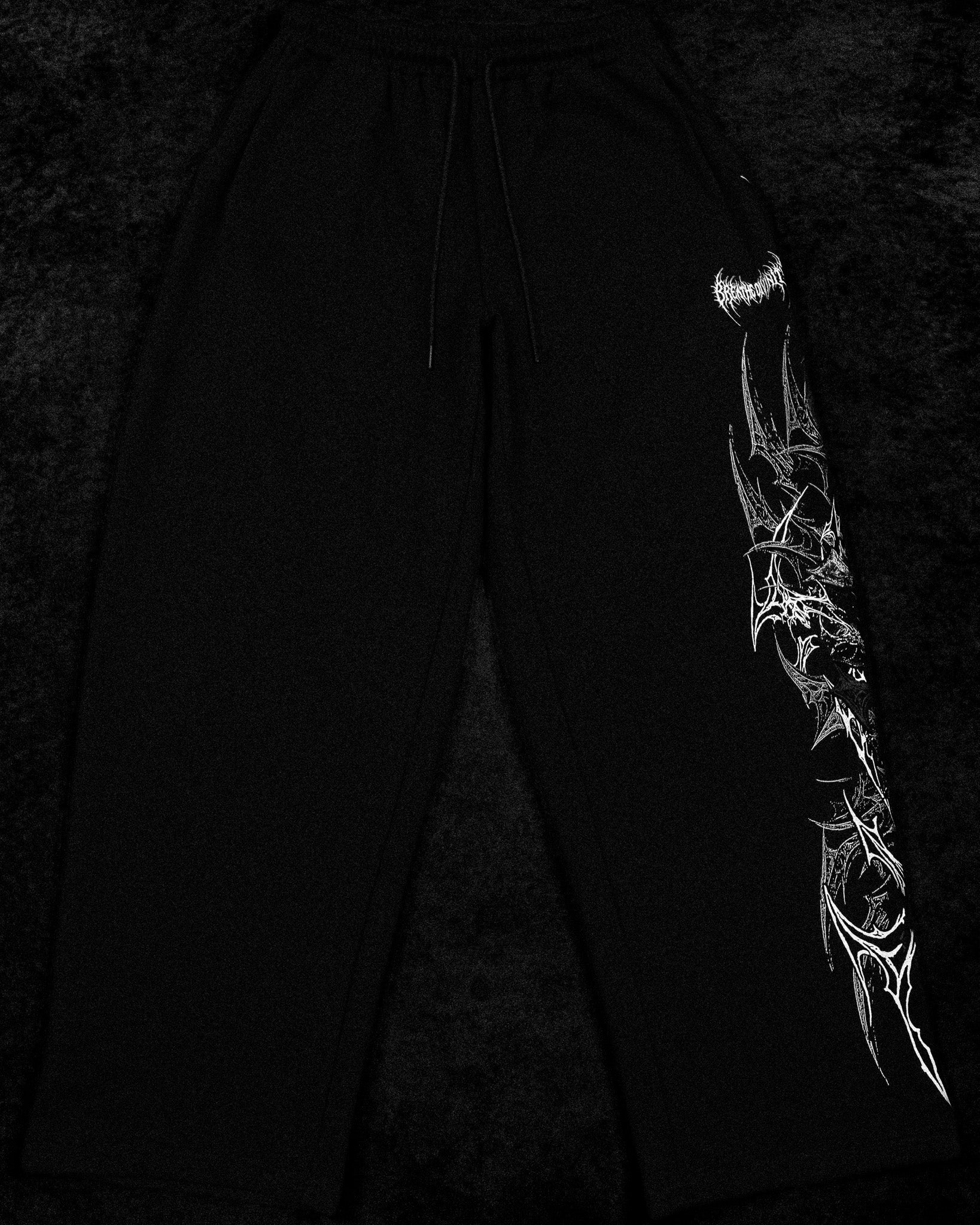 Banana Shape Deathkeeper Uncuffed sweatpants [VOID BLACK]