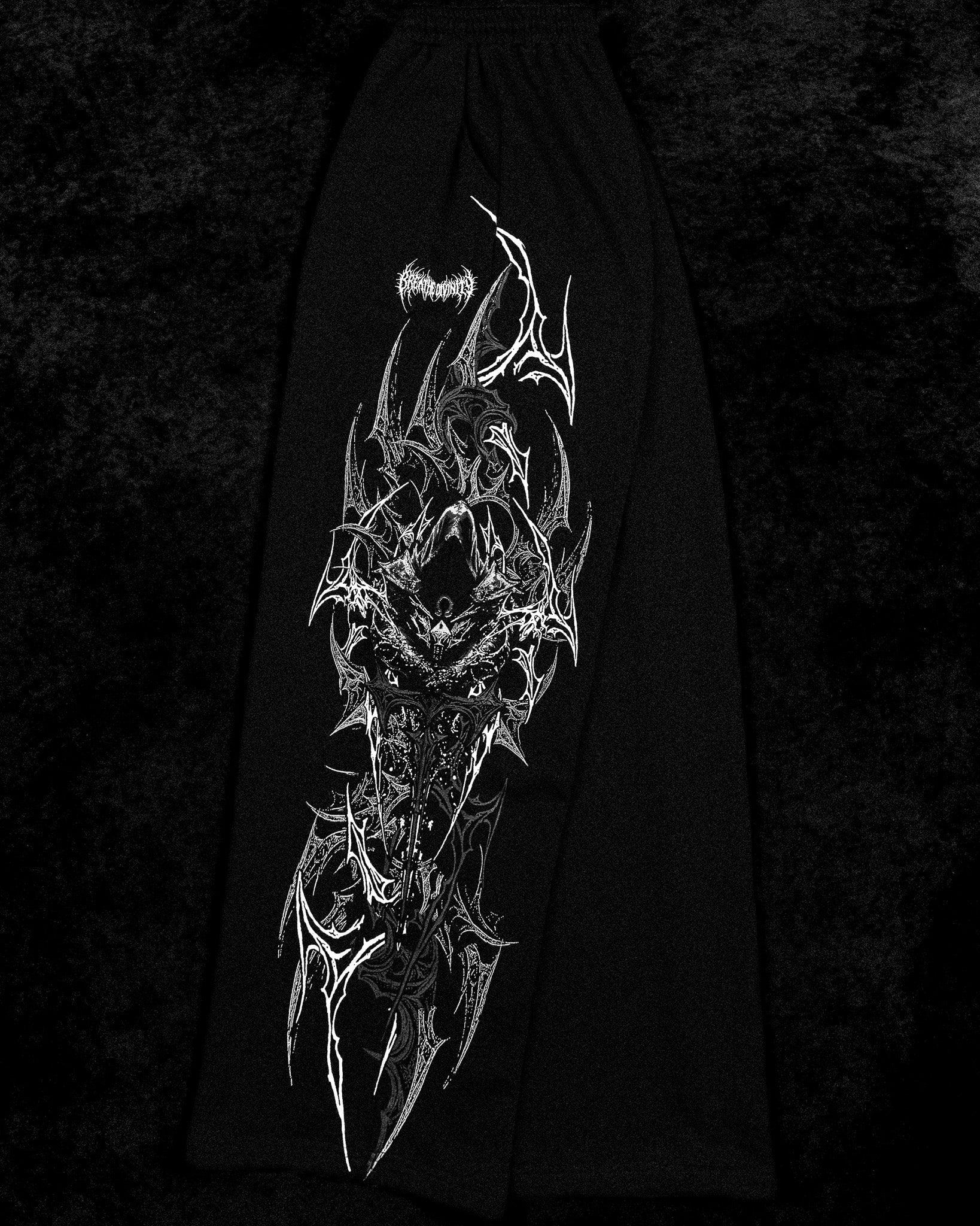 Banana Shape Deathkeeper Uncuffed sweatpants [VOID BLACK]