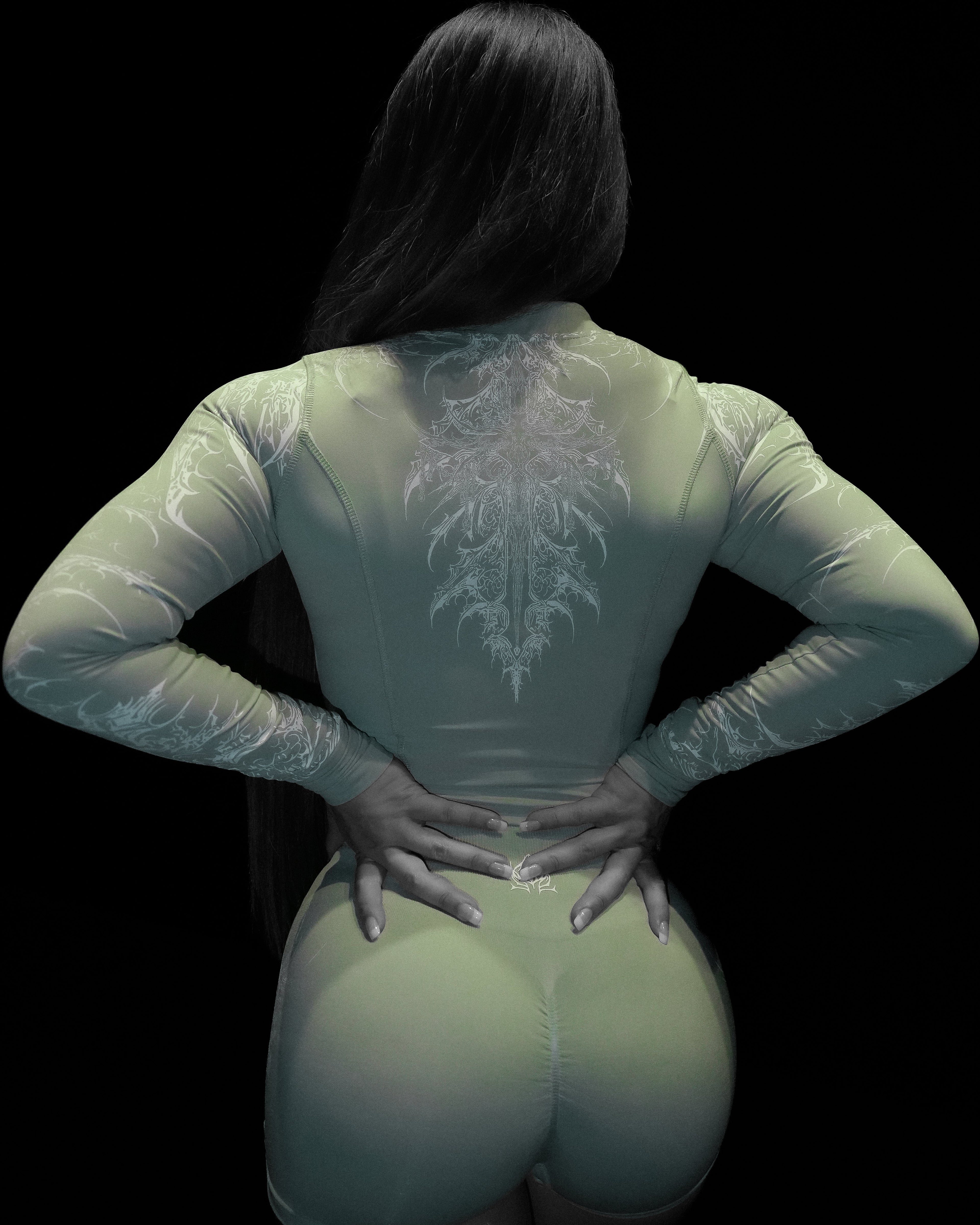 Women's Void Tech™ Cathedral Zip-up Compression Jacket [MATCHA]