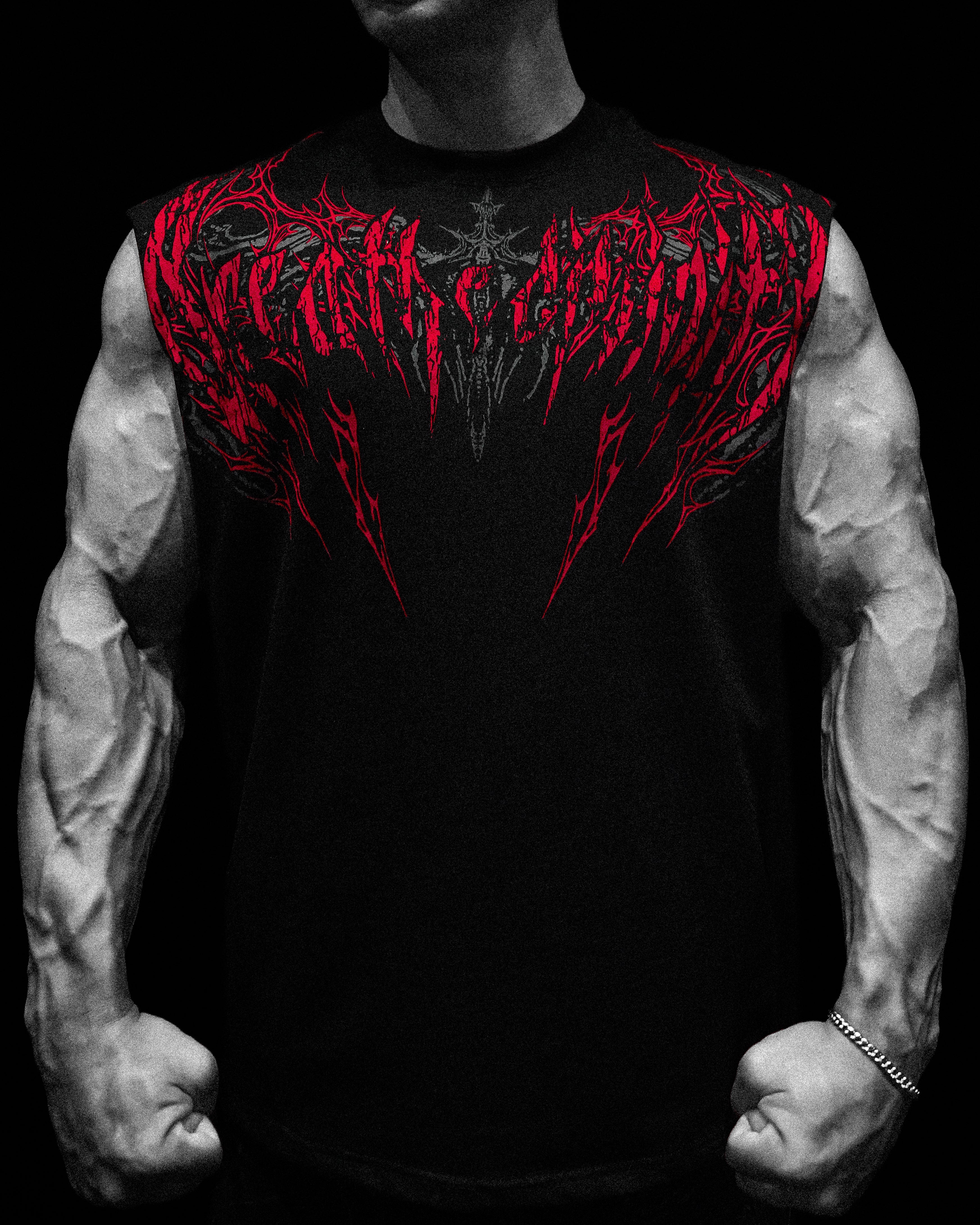 Death Eater Oversized Cutoff tee [NIGHTMARE]