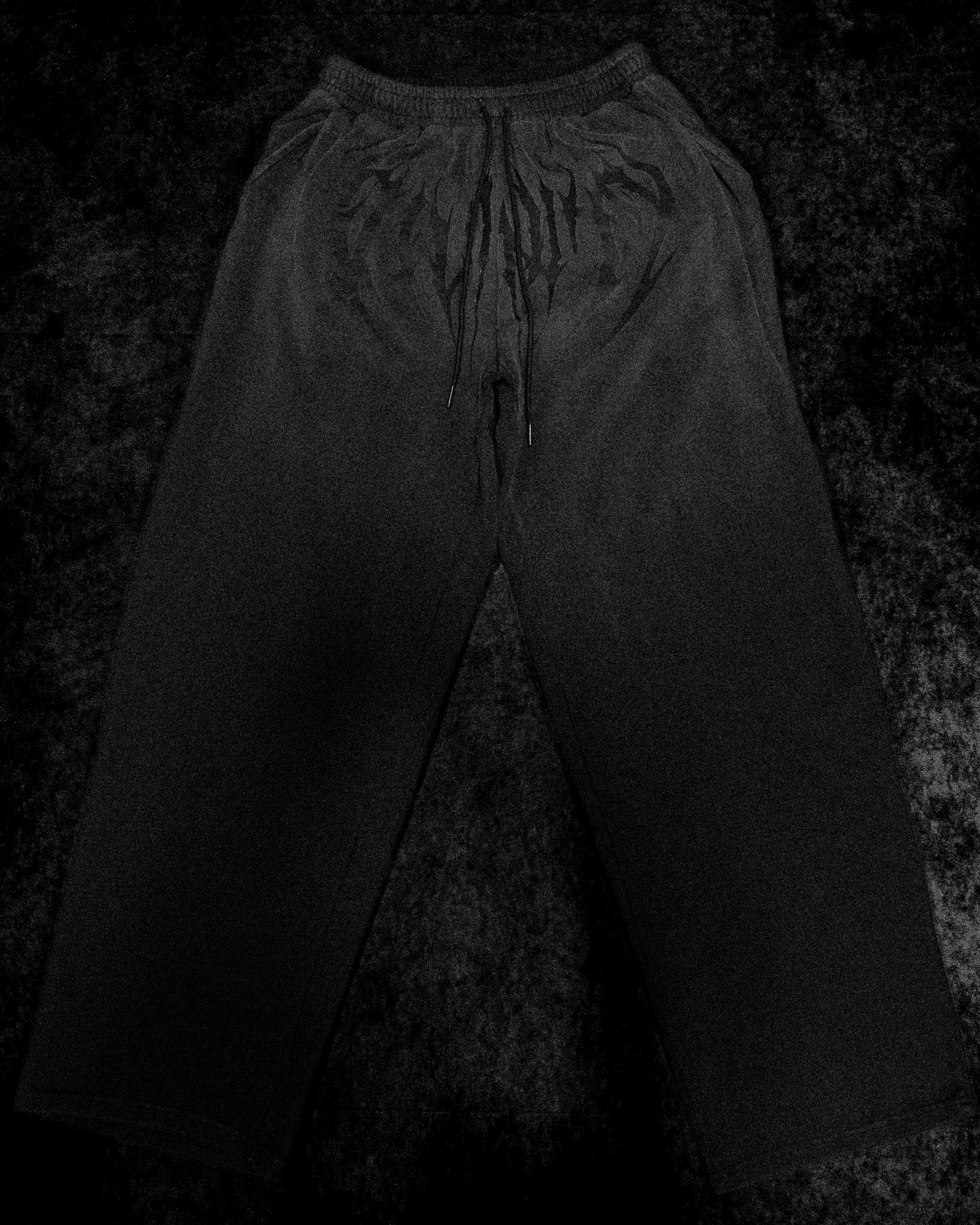 Nightstalker Banana Shape Uncuffed luxury sweatpants [SMOKE]