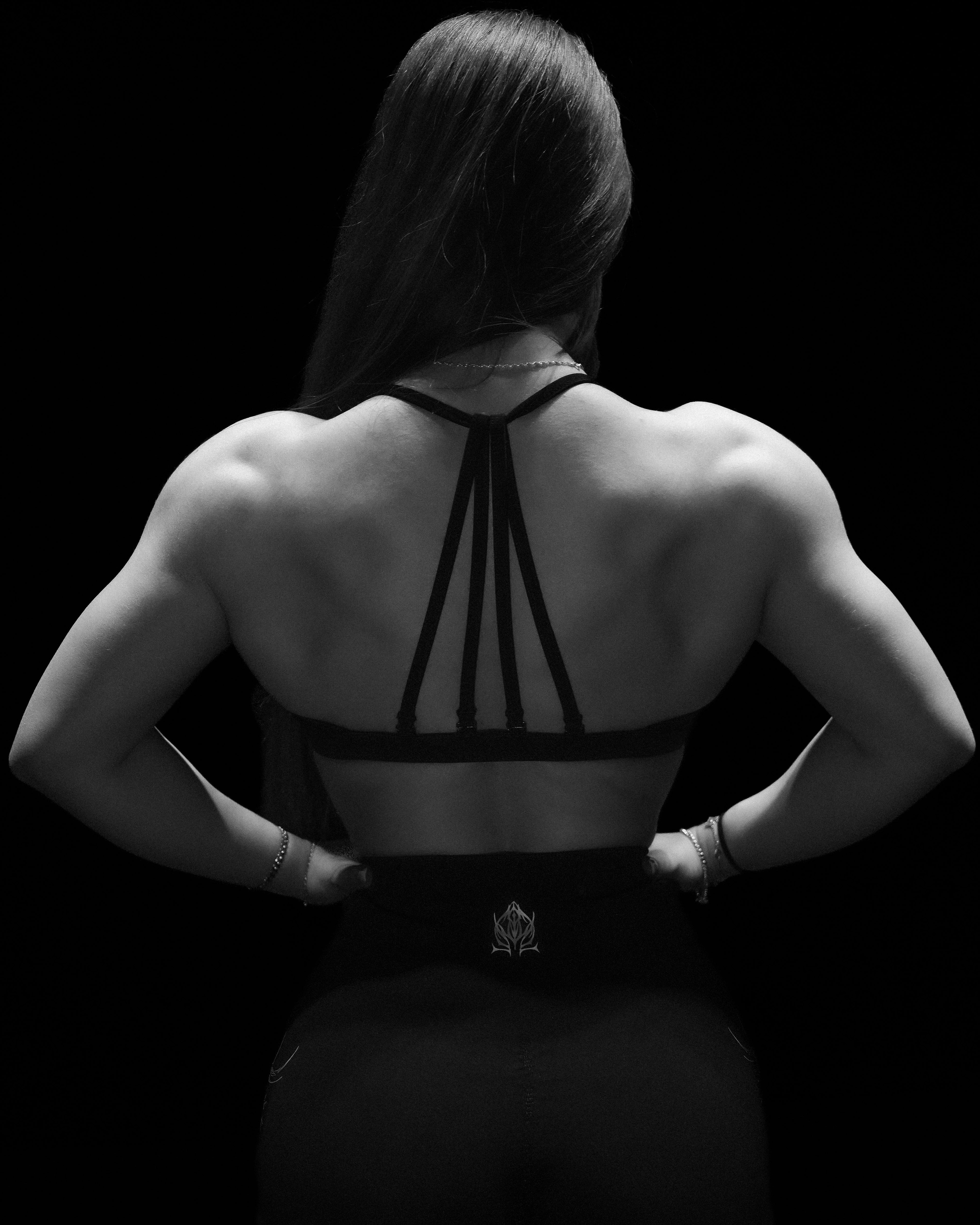 Women's Void Tech™ Cursemark Halter Sports Bra [VOID BLACK]