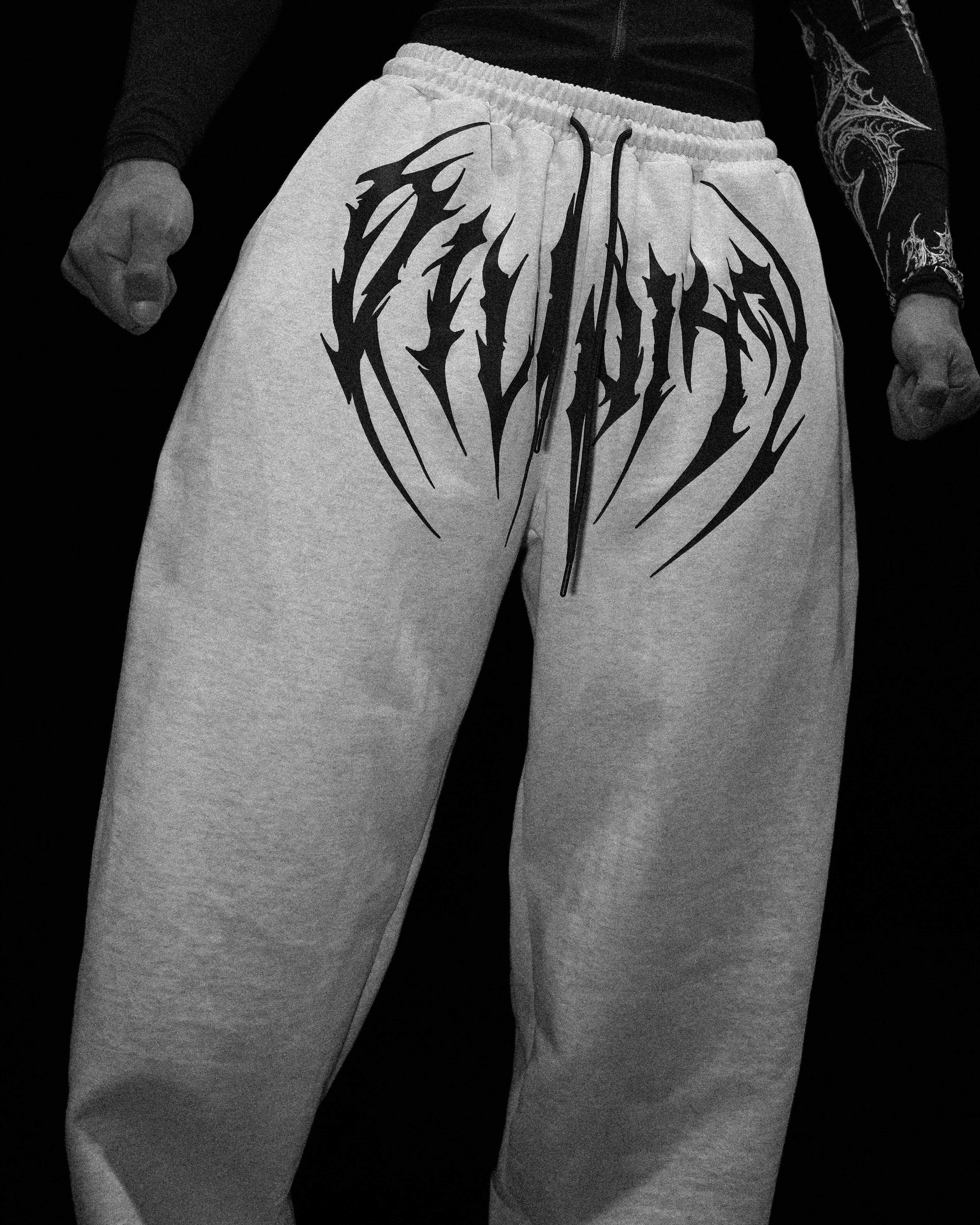 Nightstalker Banana Shape Uncuffed luxury sweatpants [HEATHER GREY]