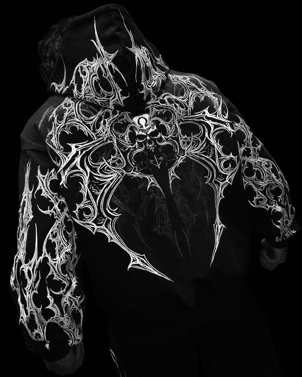 Deathwing Oversized Zip-up Hoodie [MIDNIGHT]