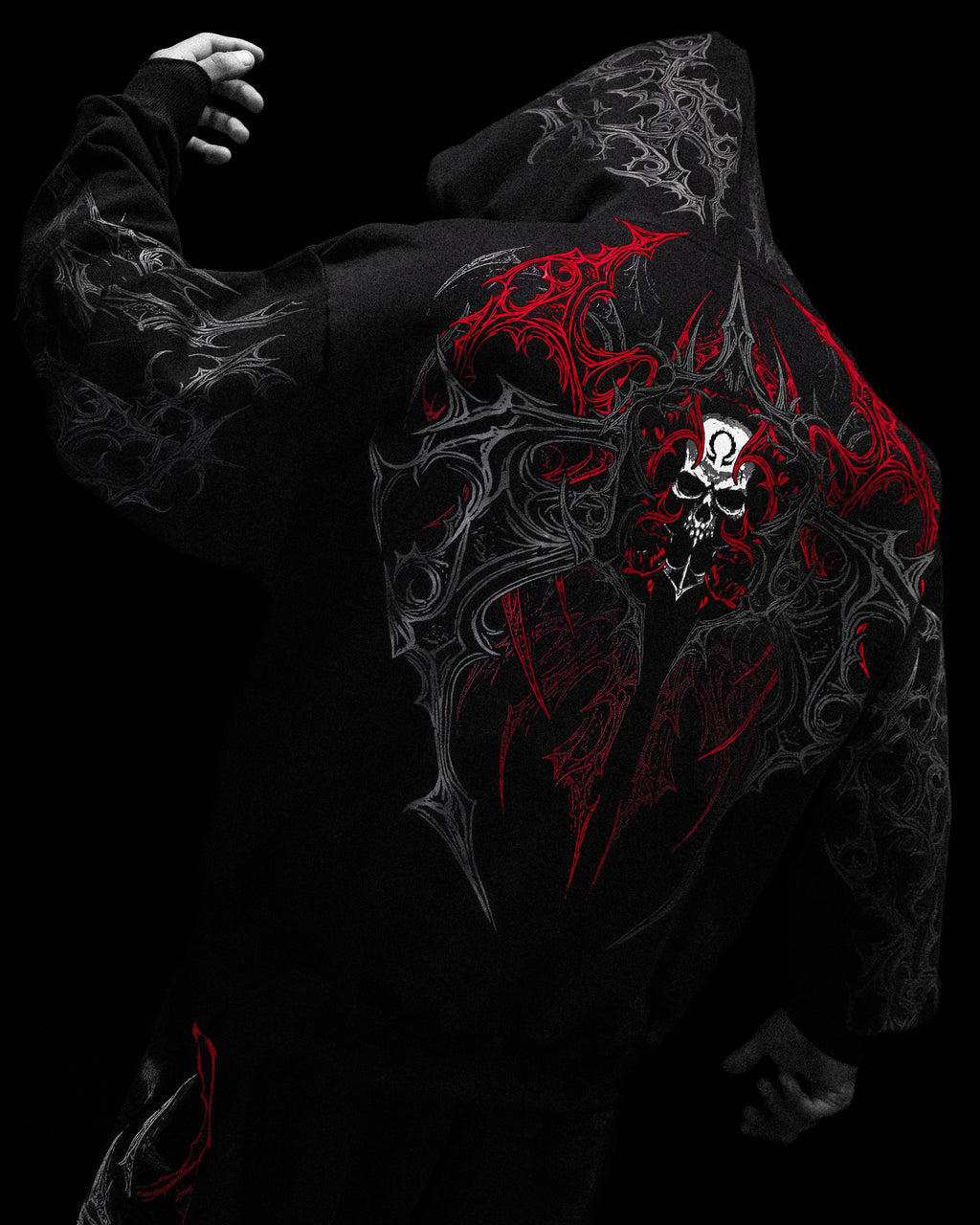 Deathwing Oversized Zip-up Hoodie [NIGHTMARE]
