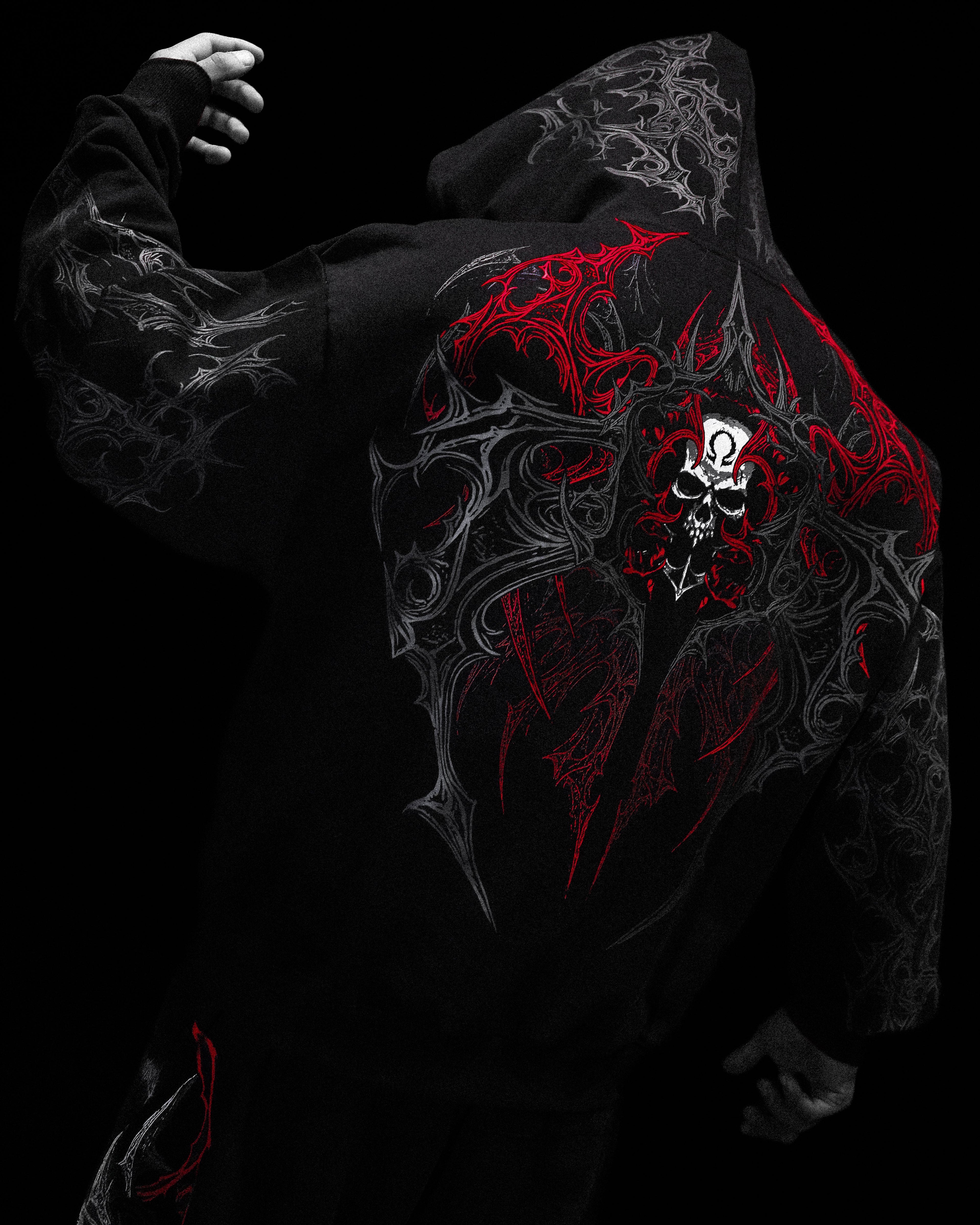 Deathwing Oversized Zip-up Hoodie [NIGHTMARE]