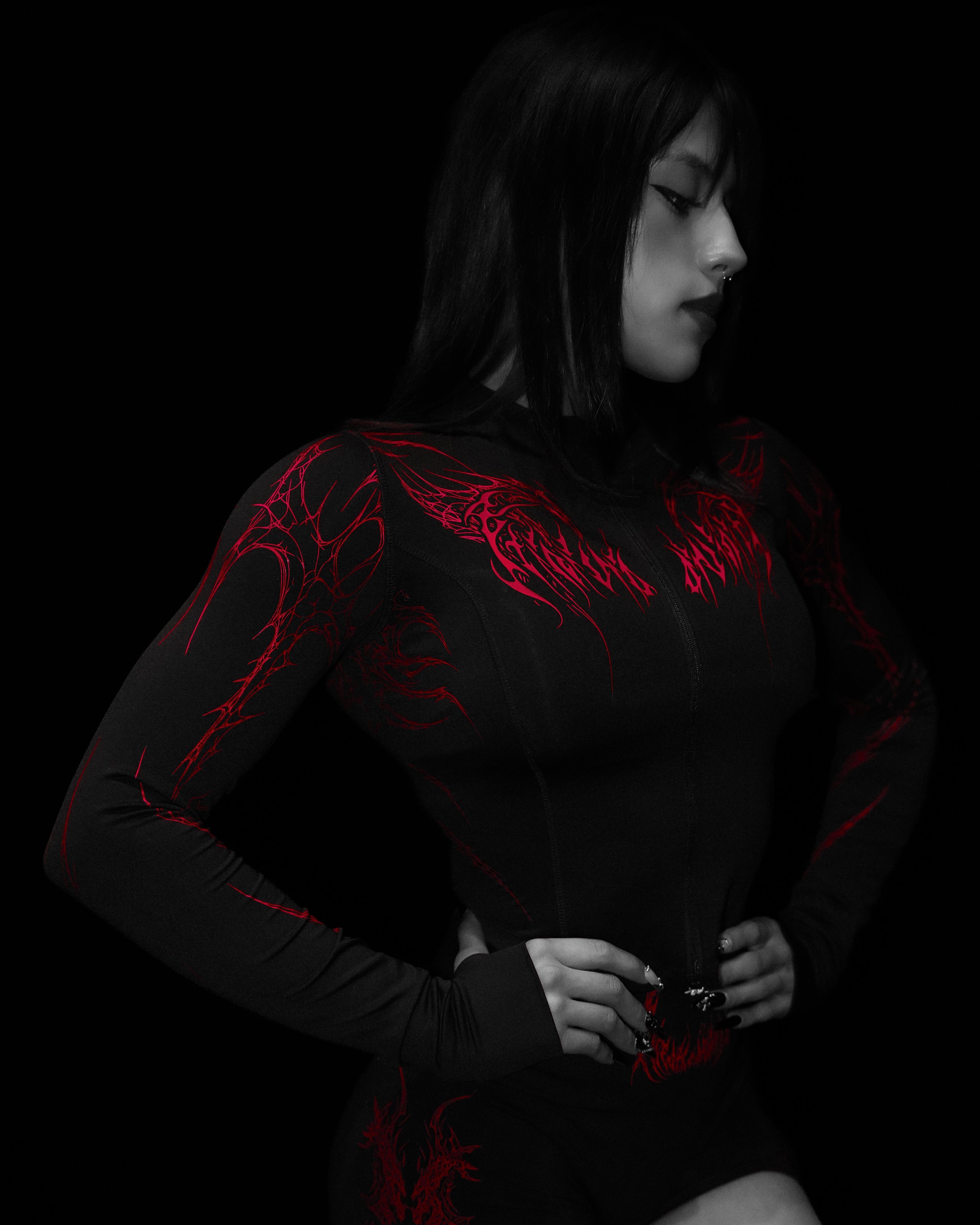 Women's Void Tech™ Moonveil Zip-up Compression jacket [NIGHTMARE]