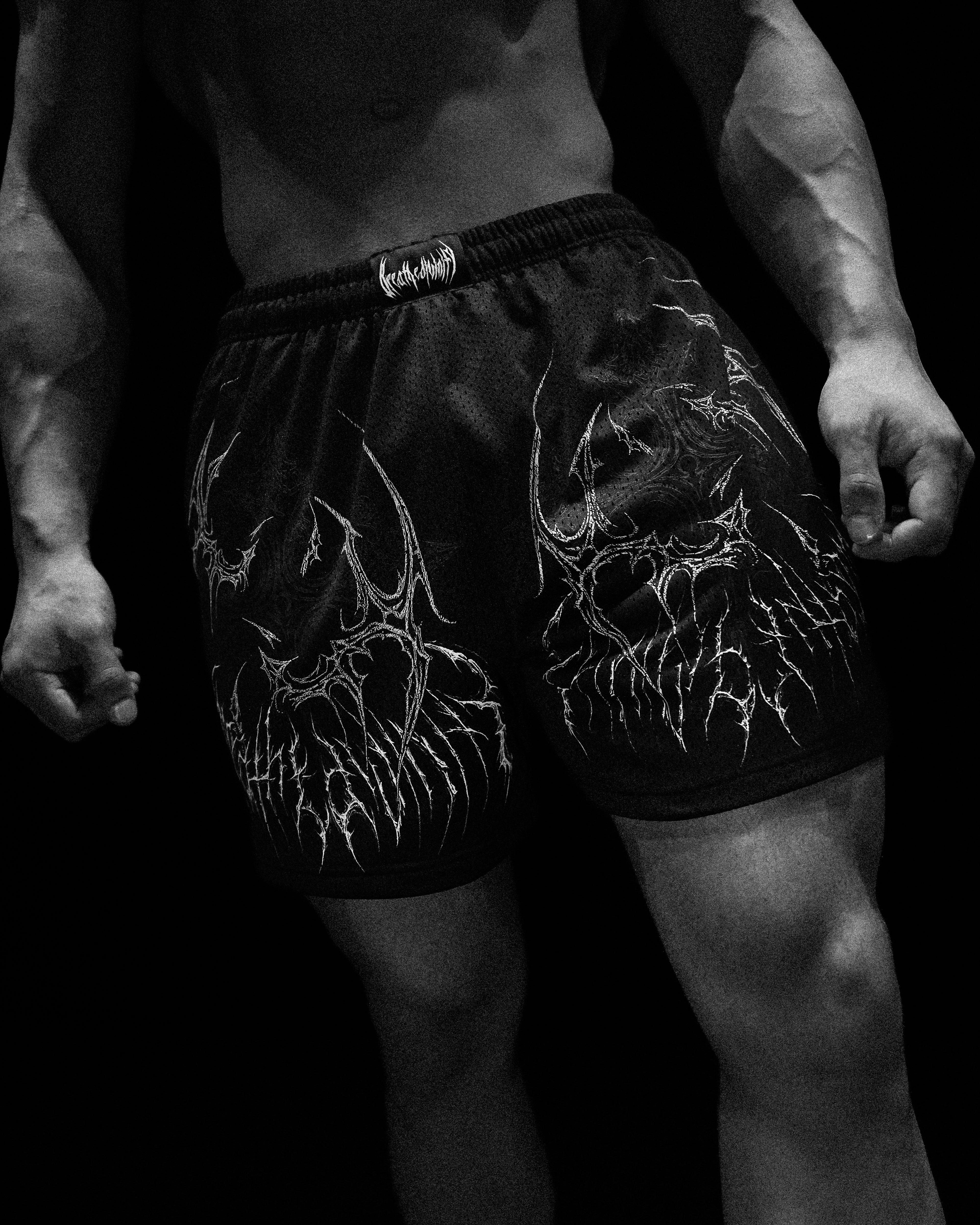 Soul Crest Bodybuilding Mesh shorts [VOID BLACK]