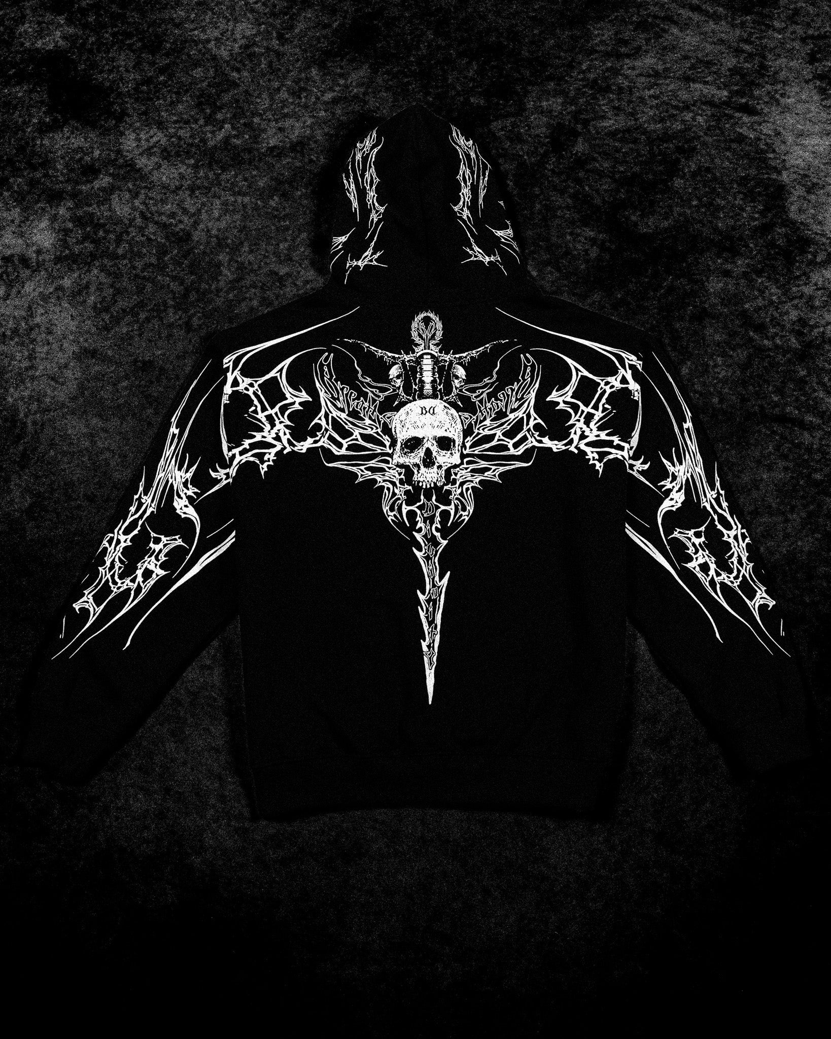 Kingslayer Oversized Zip-up hoodie [VOID BLACK]