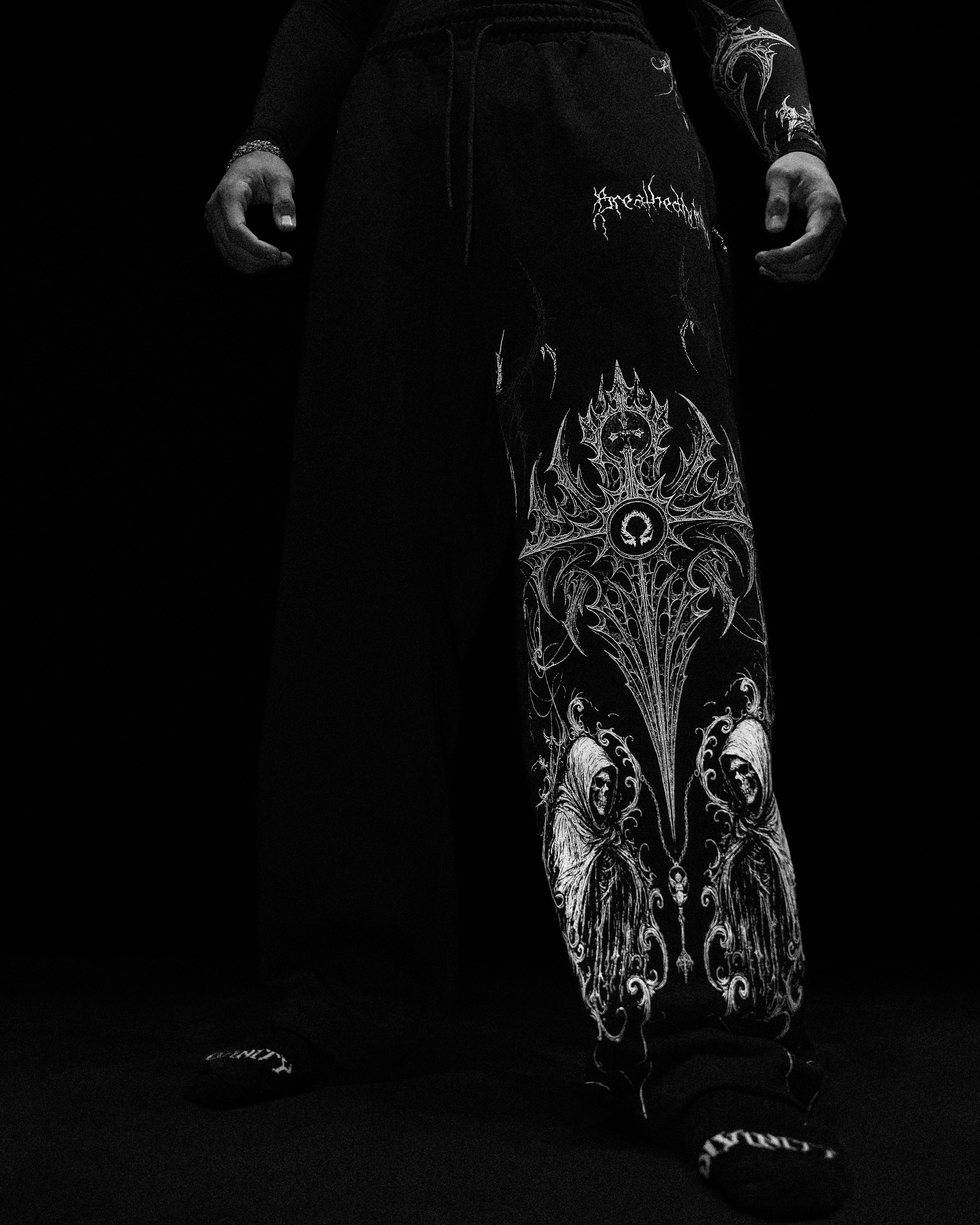 Blood Oath Uncuffed luxury sweatpants [VOID BLACK]