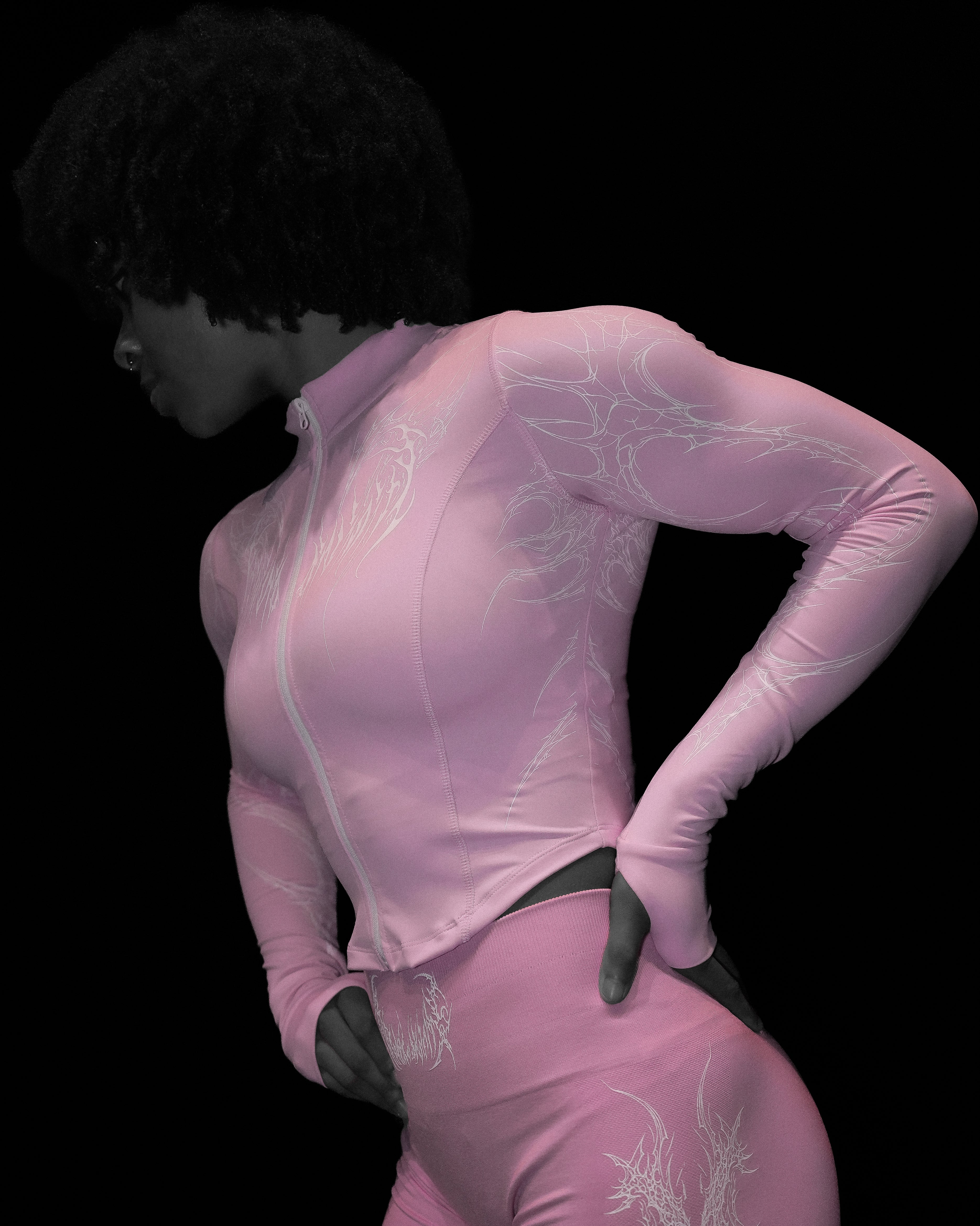 Women's Void Tech™ Moonveil Zip-up Compression jacket [STRAWBERRY]