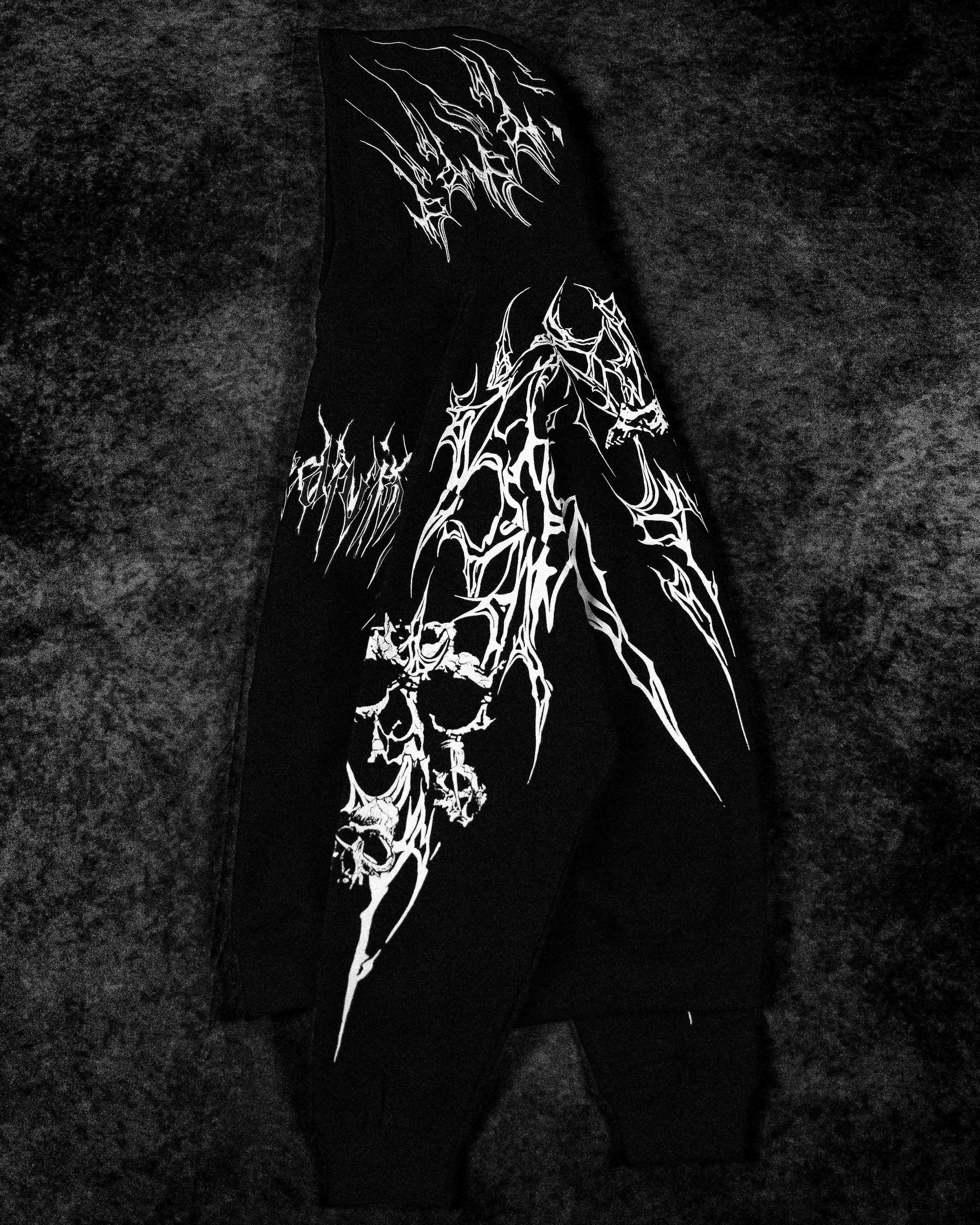 Doomslayer Oversized pullover hoodie [VOID BLACK]
