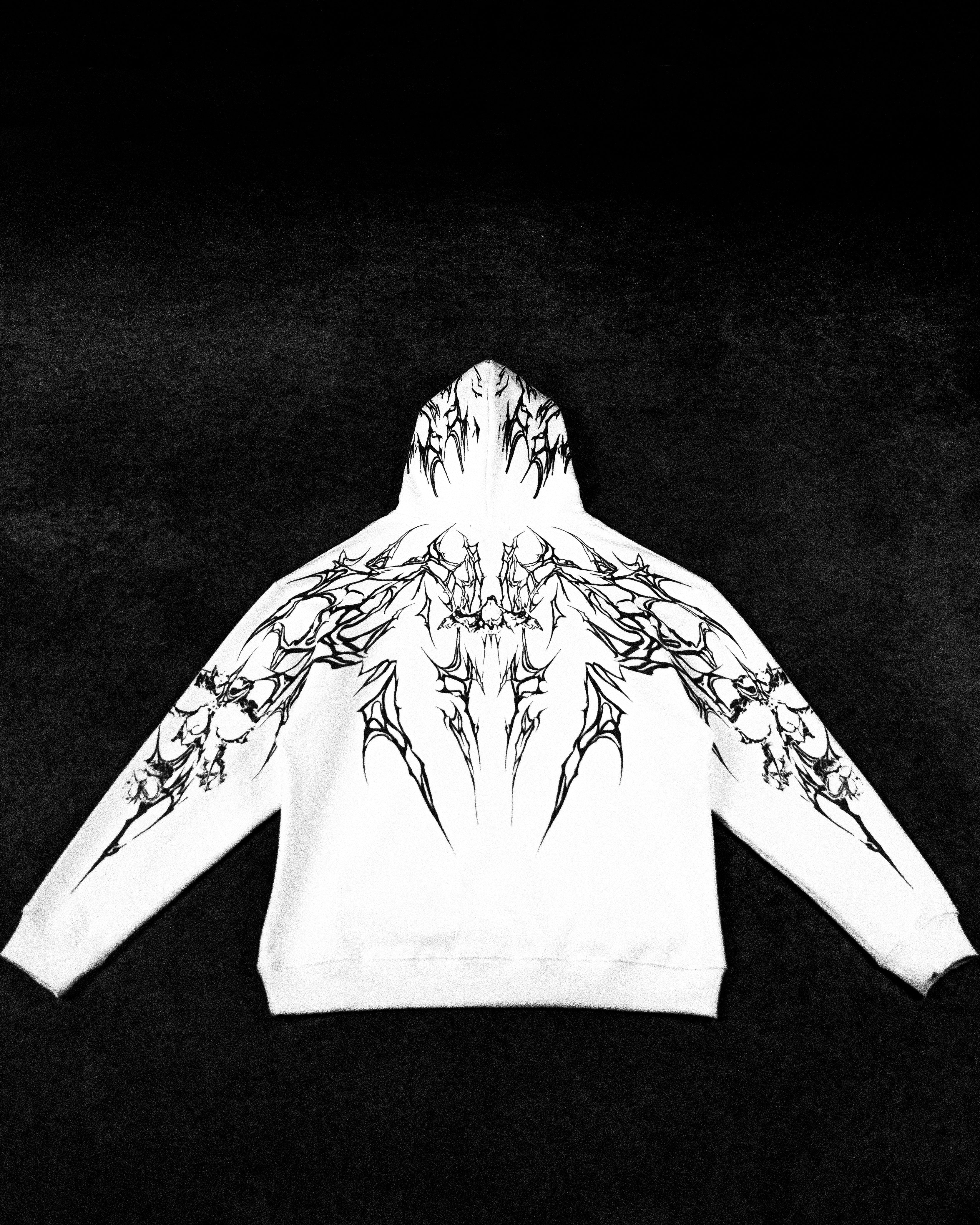 Doomslayer Oversized pullover hoodie [DIVINE WHITE]