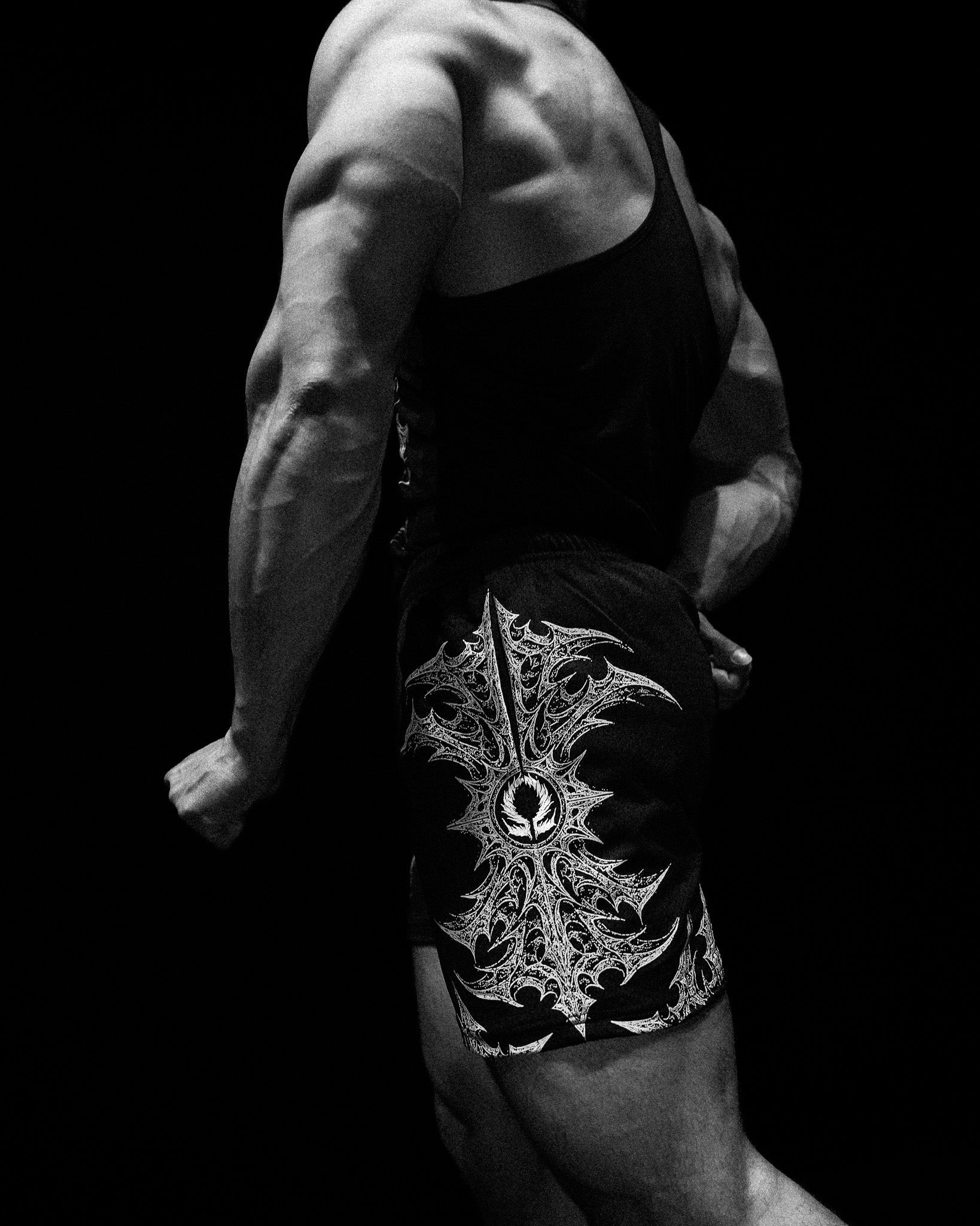 Excalibur Bodybuilding Mesh shorts [VOID BLACK]