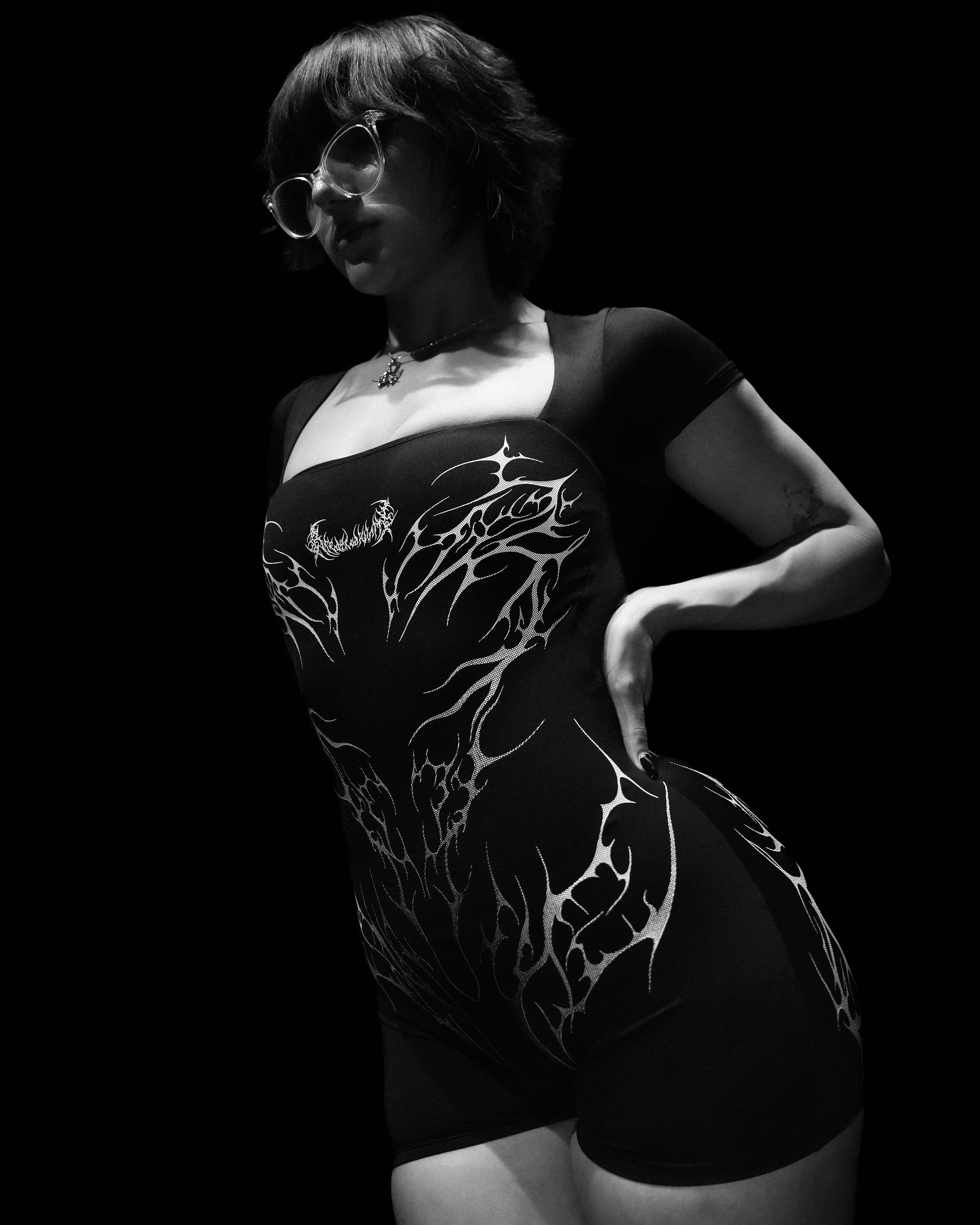 Women's Void Tech™ Cursemark Bodysuit [VOID BLACK]