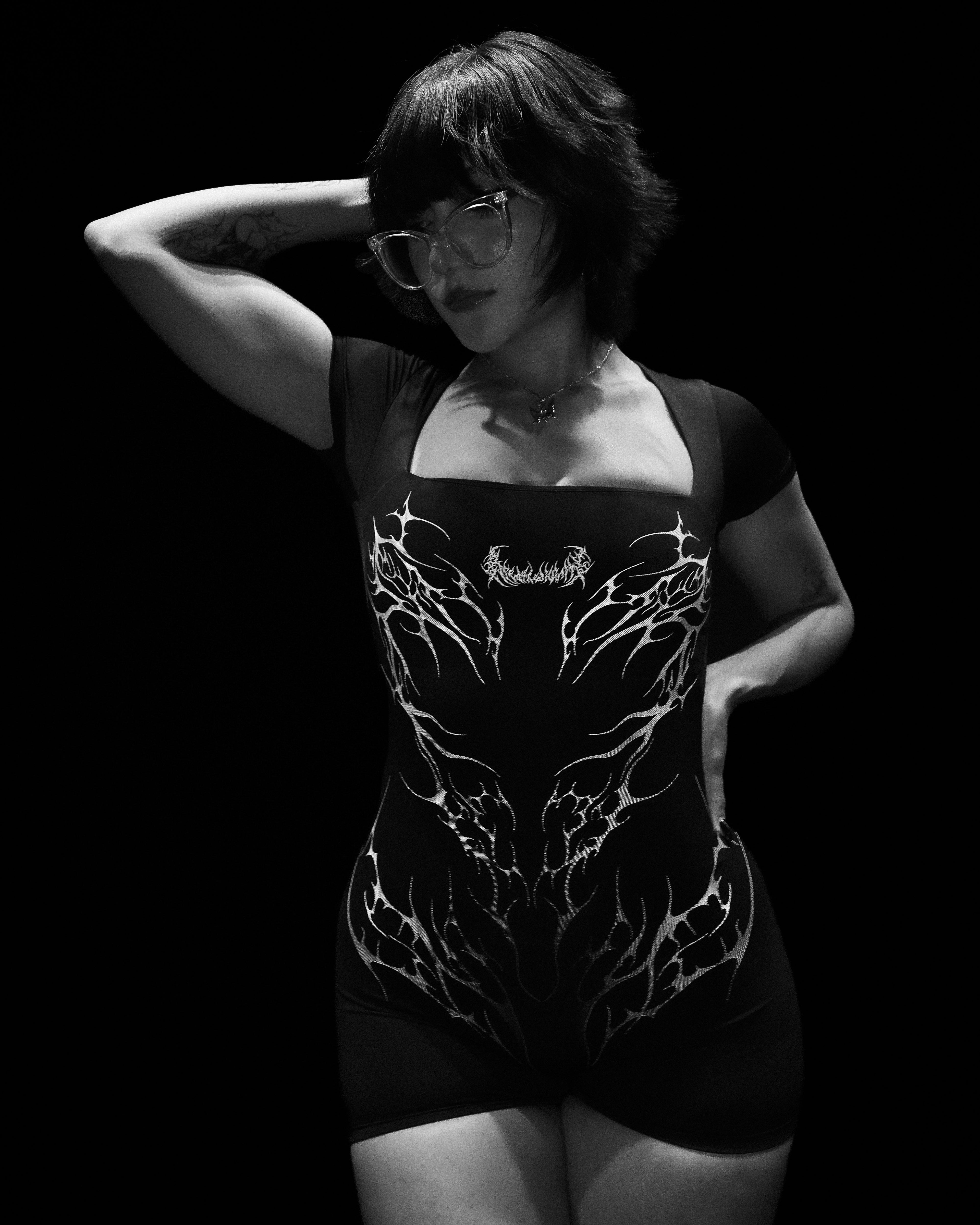 Women's Void Tech™ Cursemark Bodysuit [VOID BLACK]