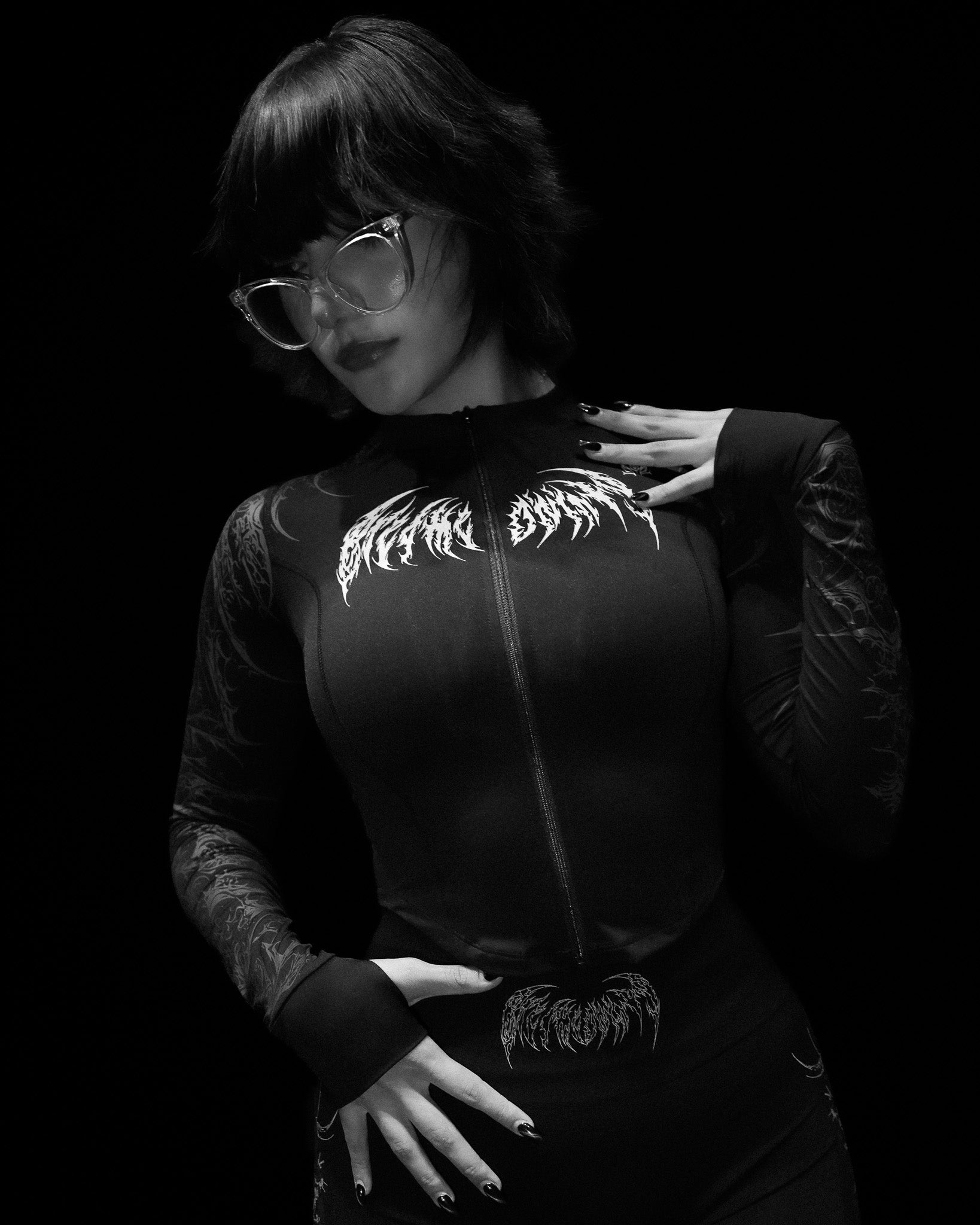 Women's Void Tech™ Cathedral Zip-up Compression Jacket [VOID BLACK]