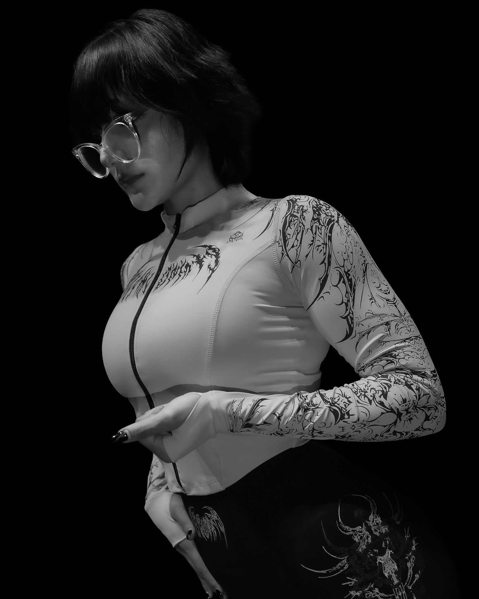 Women's Void Tech™ Cathedral Zip-up Compression Jacket [SILVER]