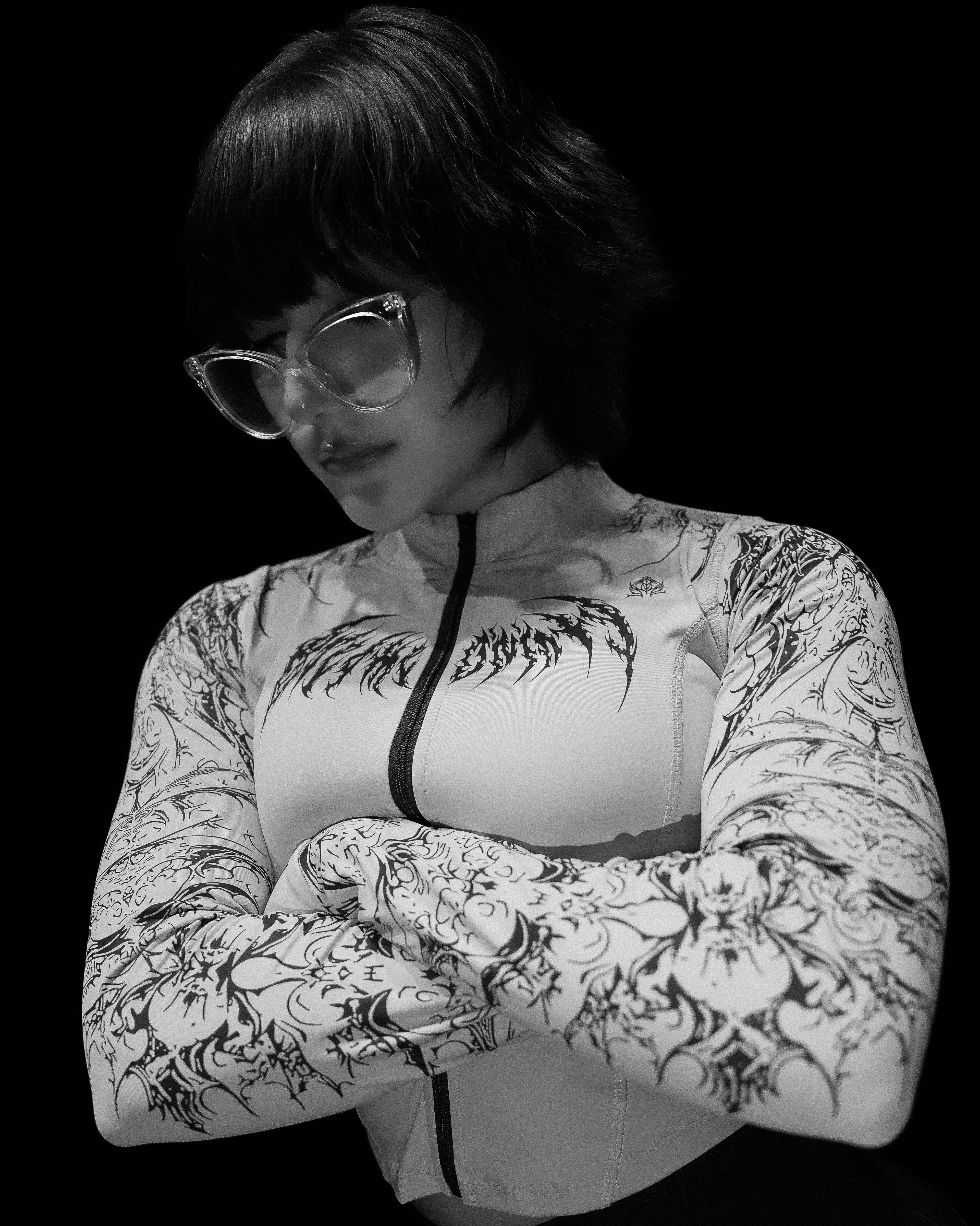 Women's Void Tech™ Cathedral Zip-up Compression Jacket [SILVER]