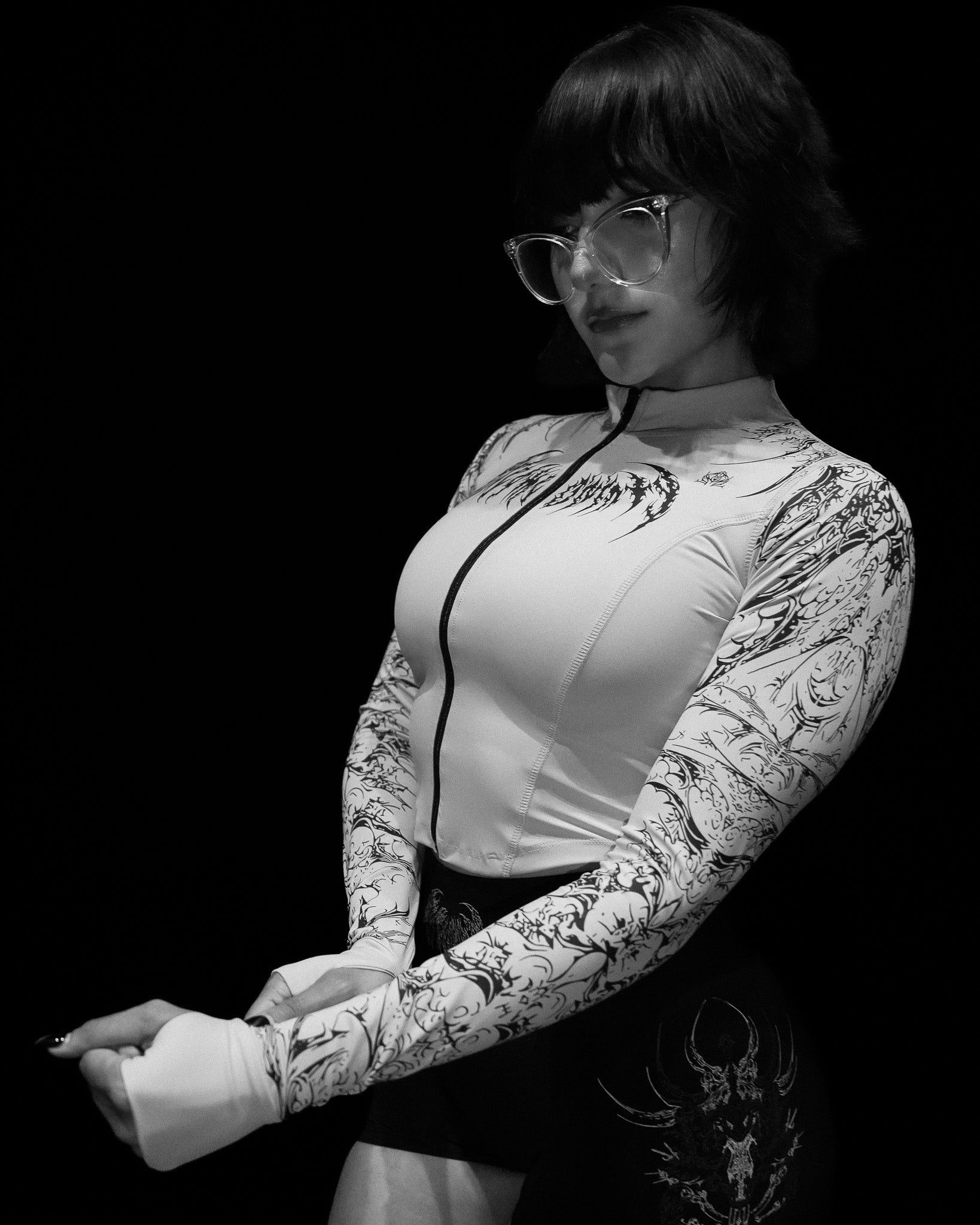 Women's Void Tech™ Cathedral Zip-up Compression Jacket [SILVER]