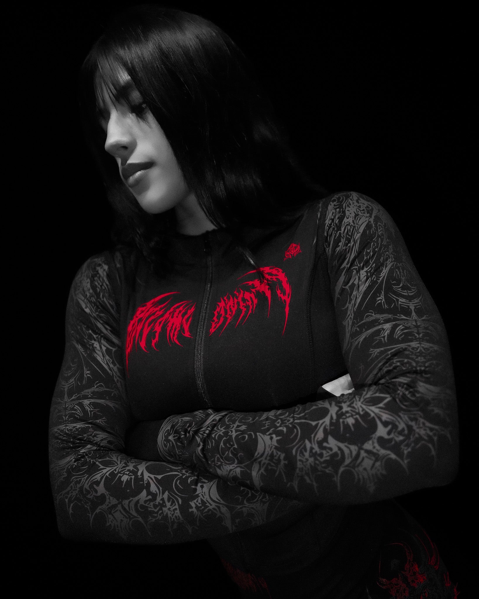 Women's Void Tech™ Cathedral Zip-up Compression Jacket [NIGHTMARE]