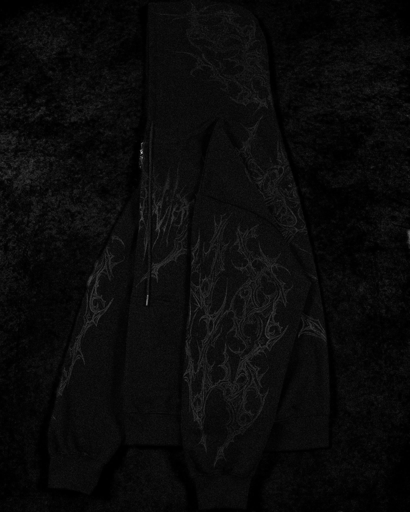 Deathwing Oversized Zip-up Hoodie [DARKNESS]